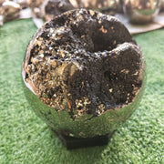 1 pc Pyrite with Sphalerite Sphere