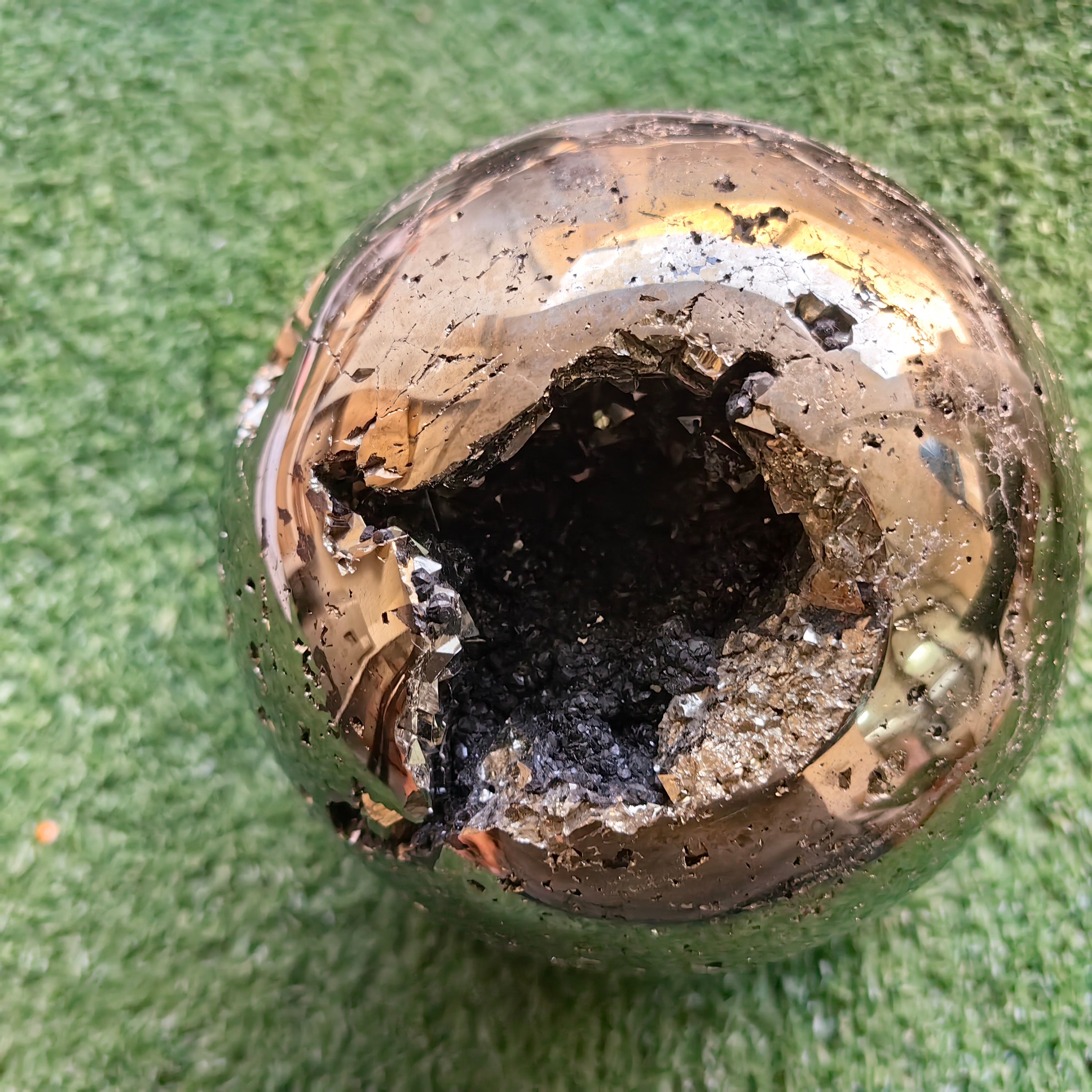 1 pc Pyrite with Sphalerite Sphere