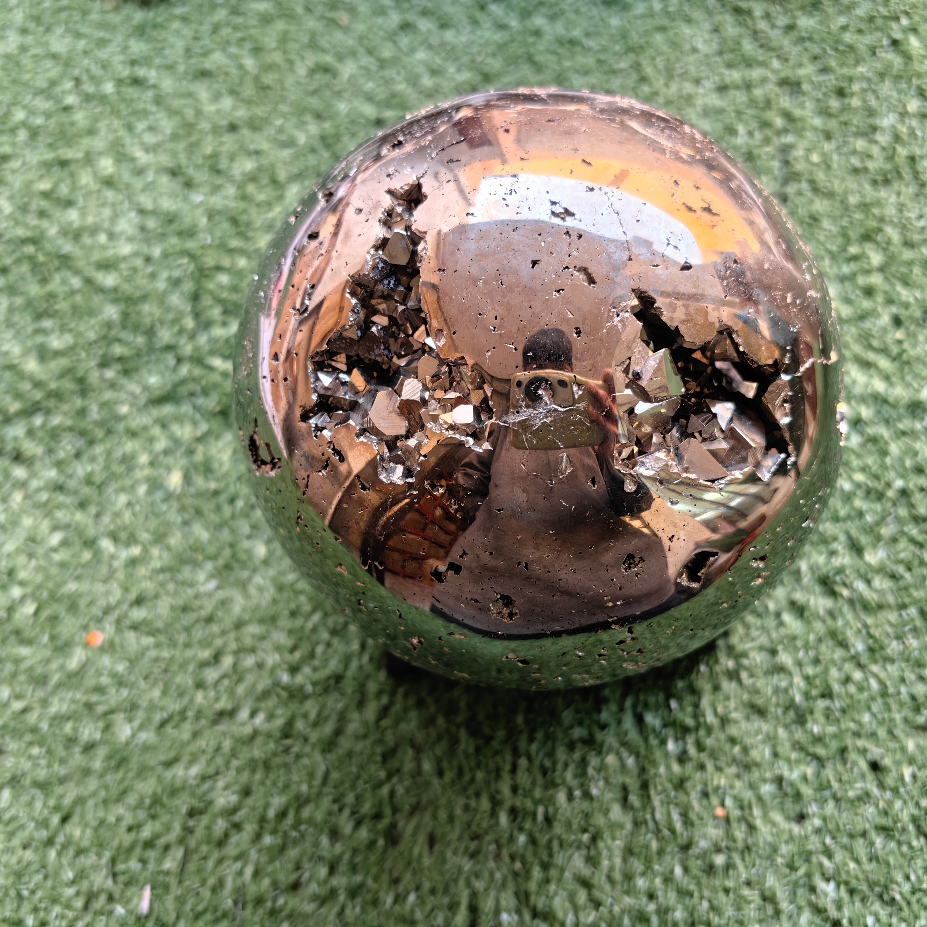 1 pc Pyrite with Sphalerite Sphere