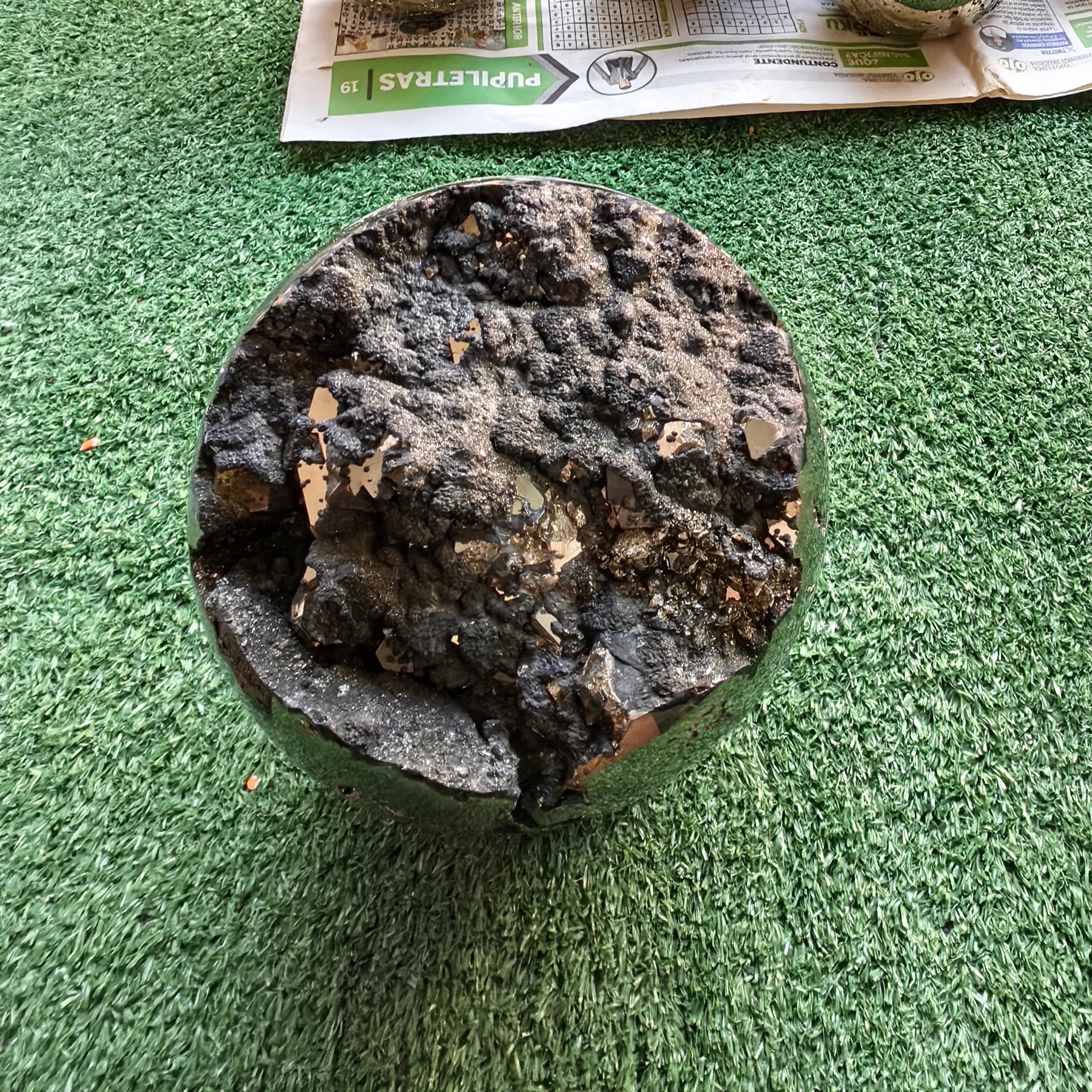 1 pc Pyrite with Sphalerite Sphere