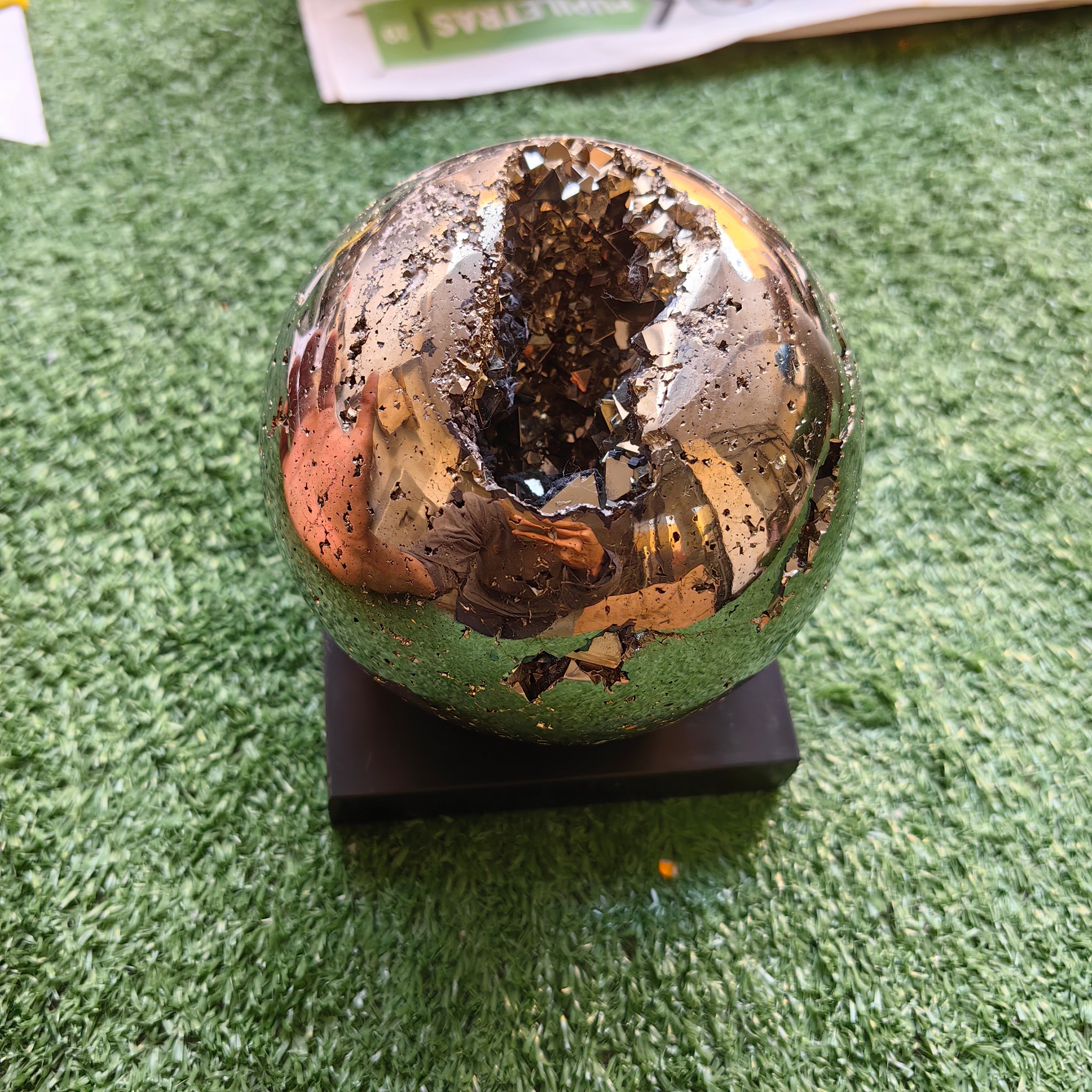 1 pc Pyrite with Sphalerite Sphere