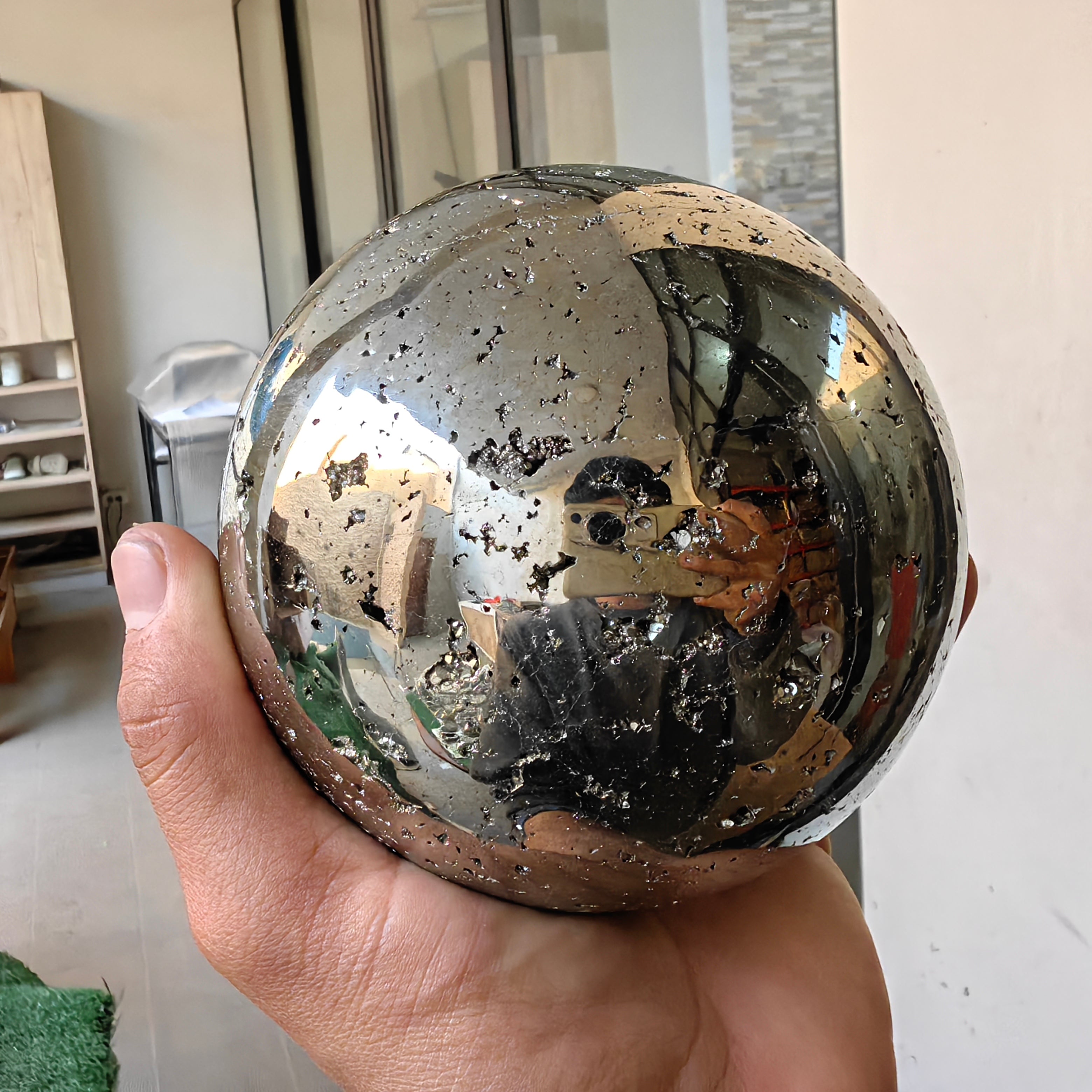 1 pc Pyrite with Sphalerite Sphere