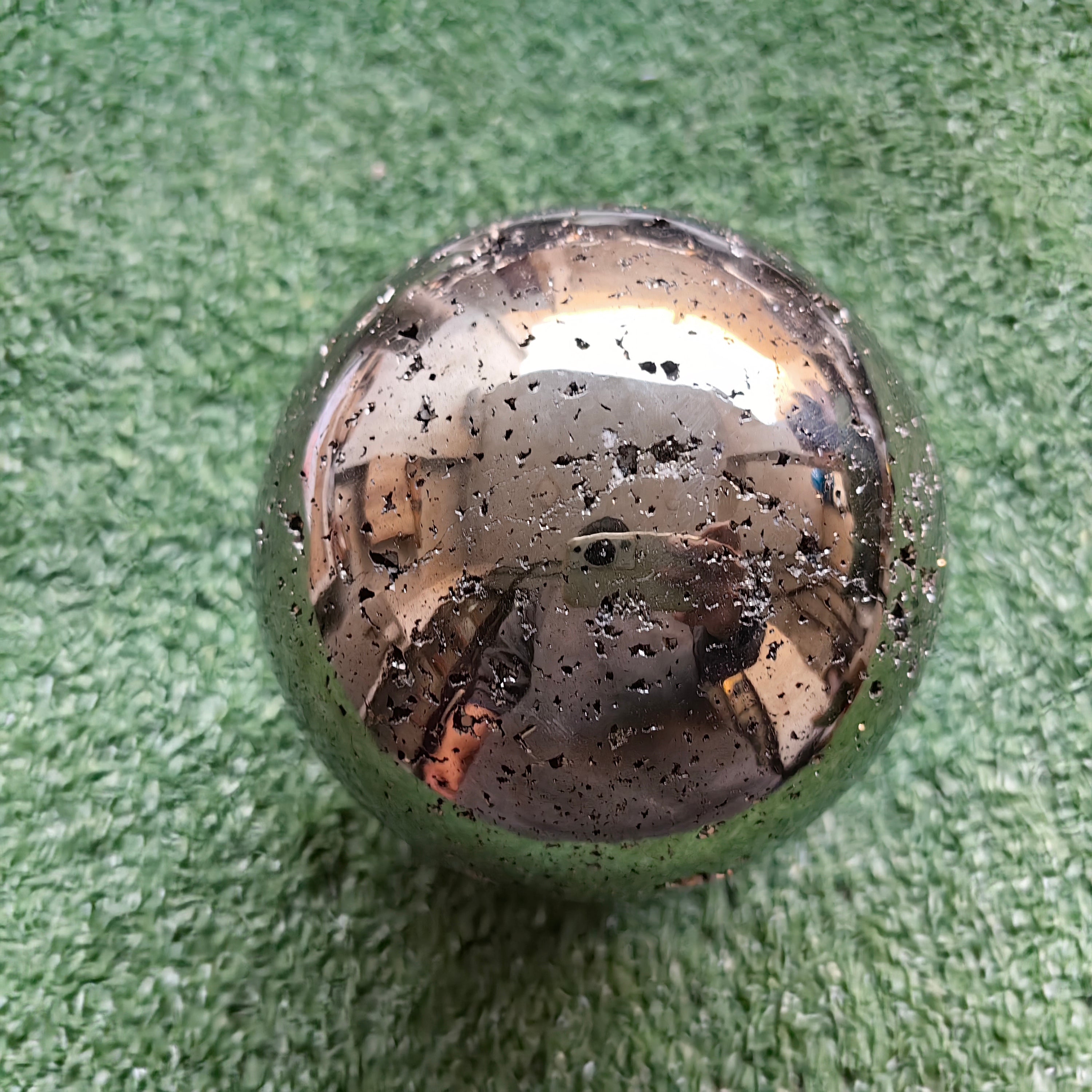 1 pc Pyrite with Sphalerite Sphere