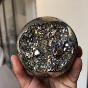1 pc Pyrite with Sphalerite Sphere