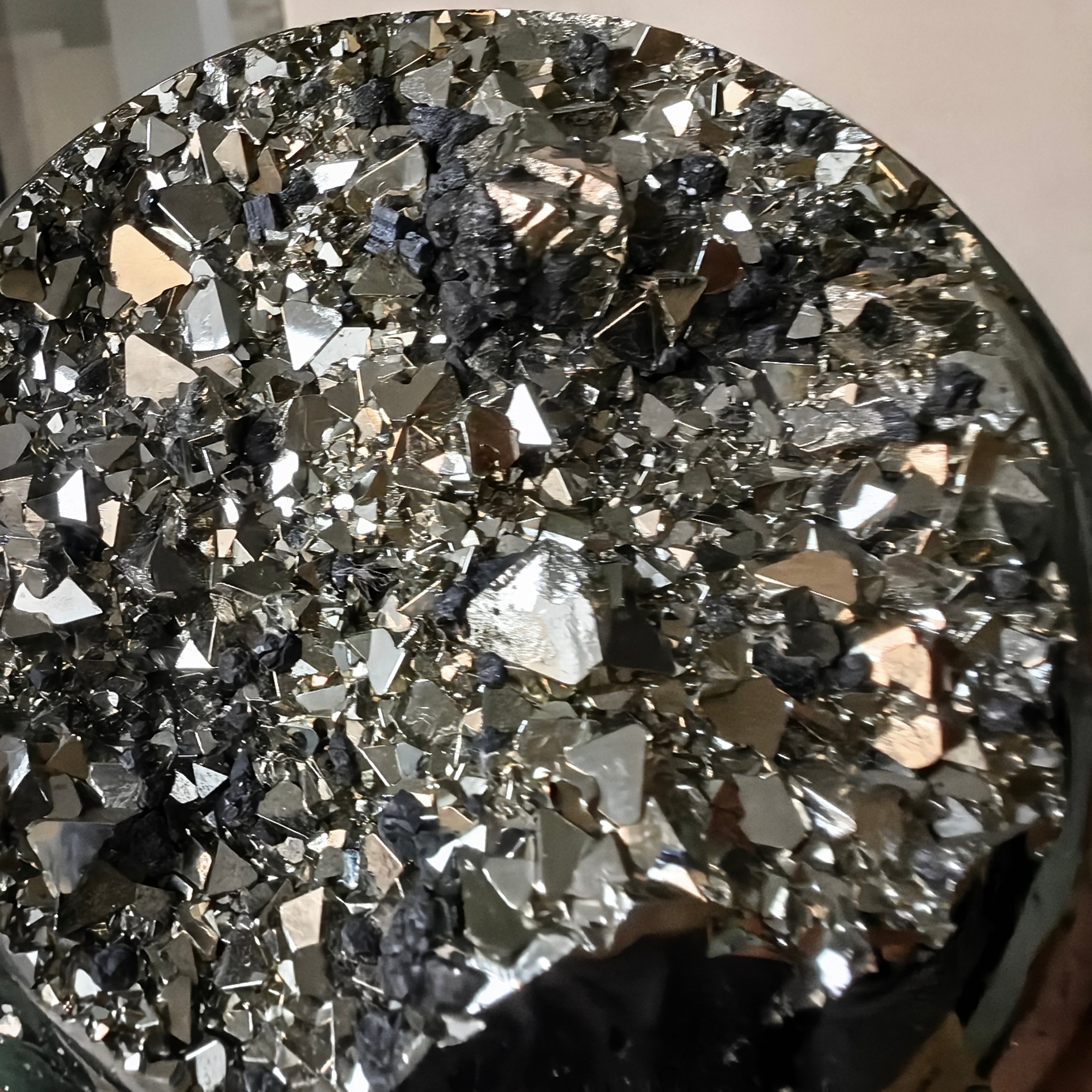 1 pc Pyrite with Sphalerite Sphere