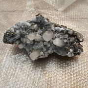 1 pc Pyrite with Calcite Rough