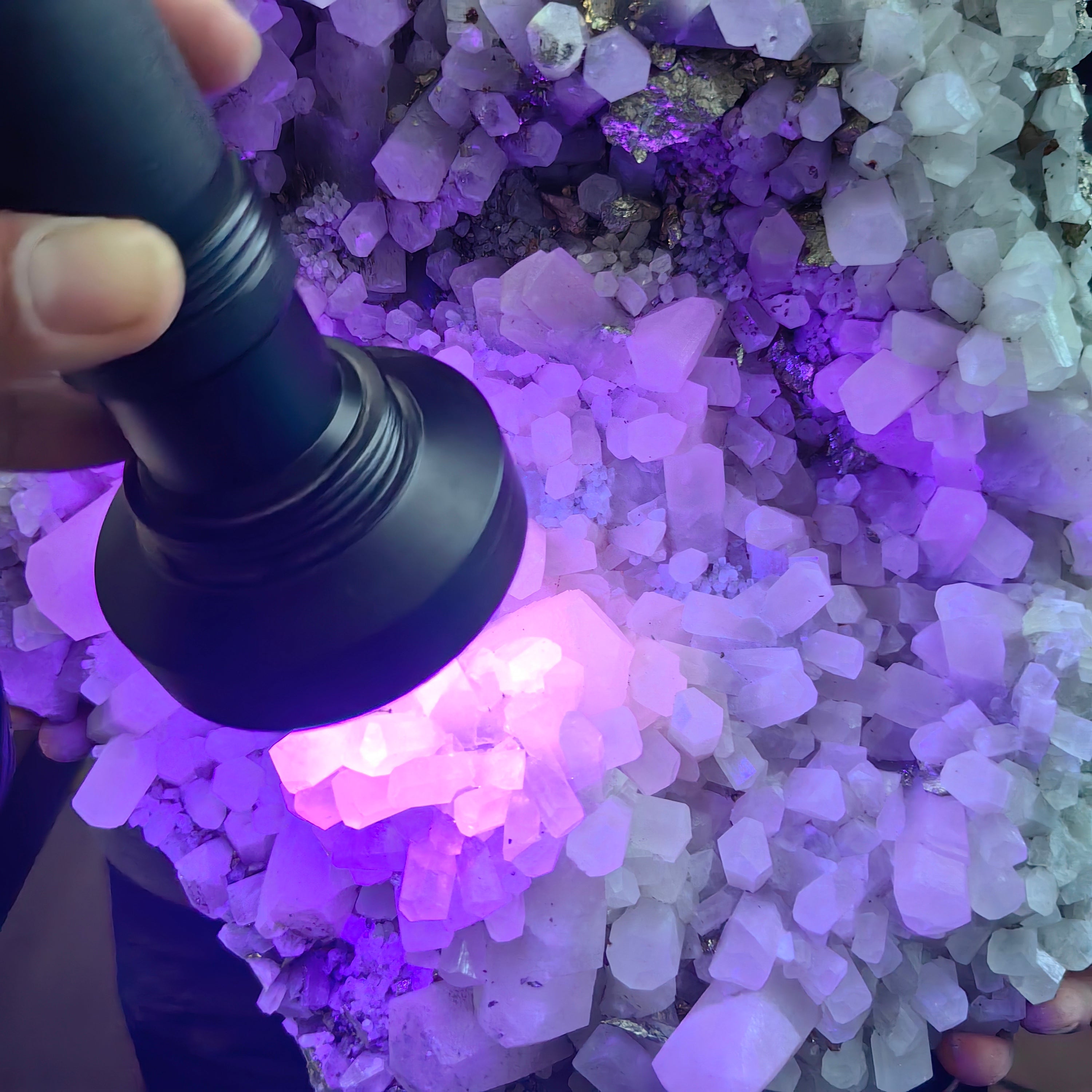 1 pc Pyrite with Calcite Rough