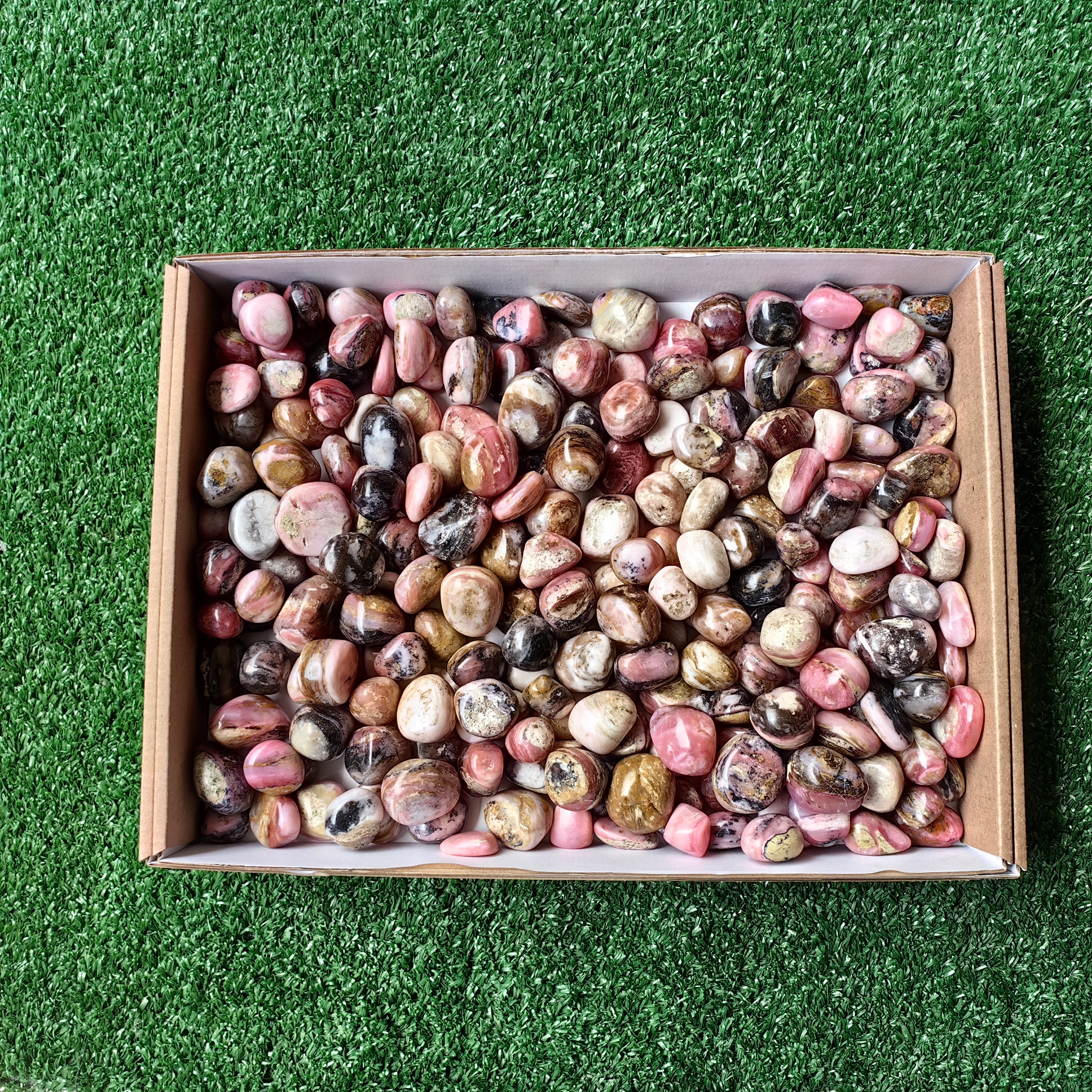 Lot 2 kg Strawberry Pink Opal tumbled