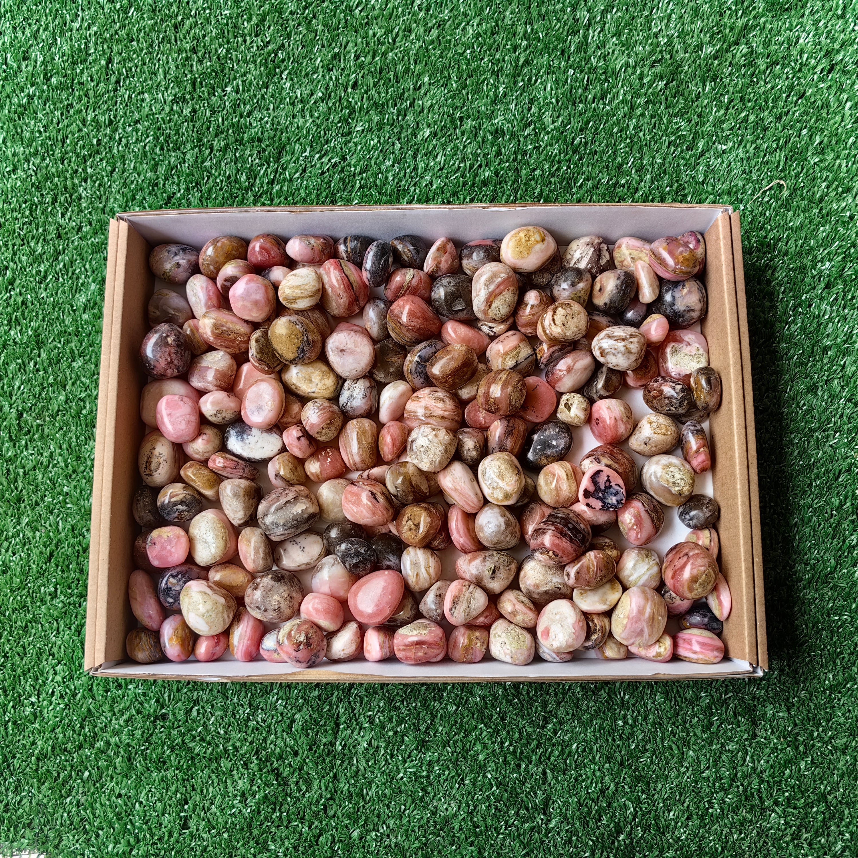 Lot 2 kg Strawberry Pink Opal tumbled
