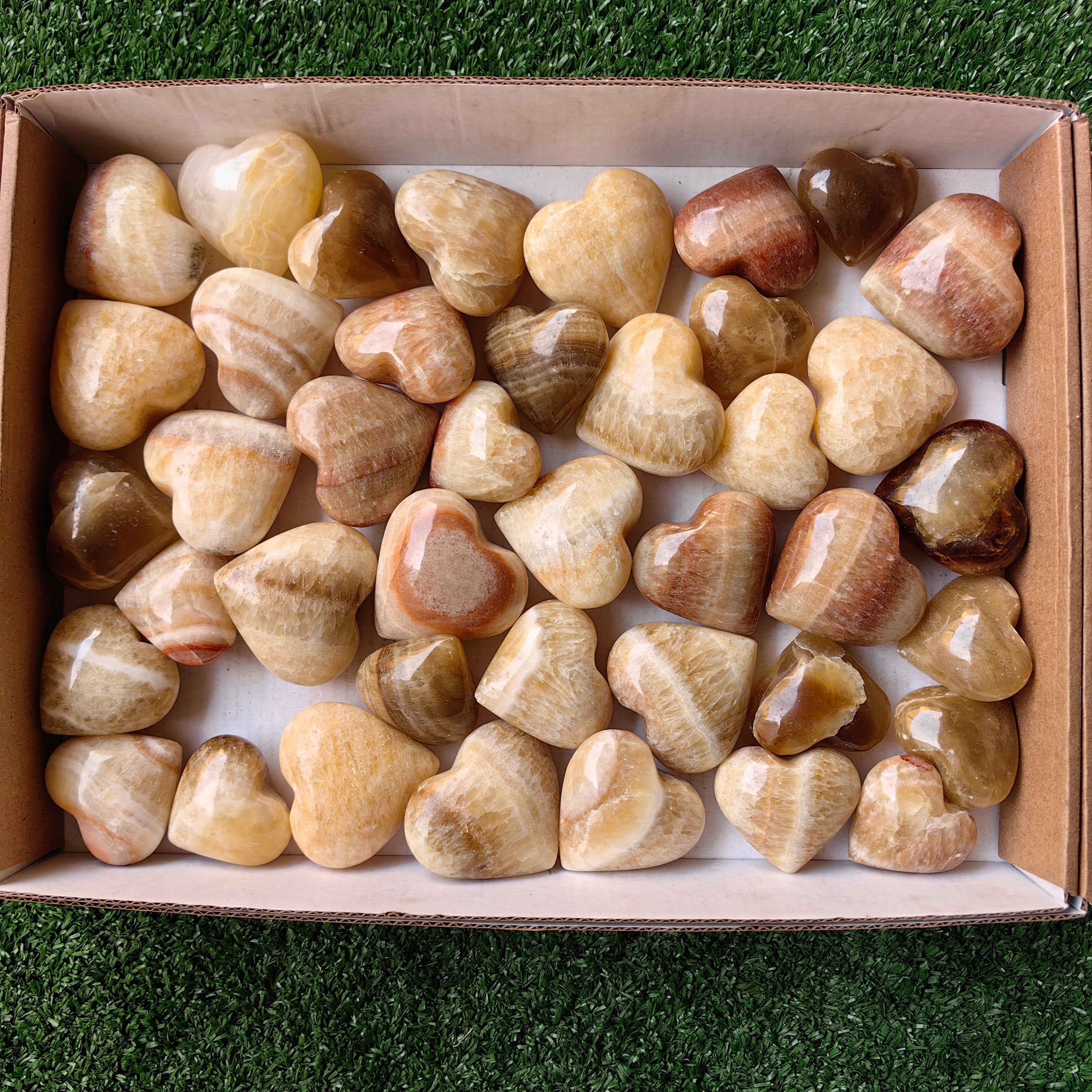 lot 41 pcs Caramel Onix Heart