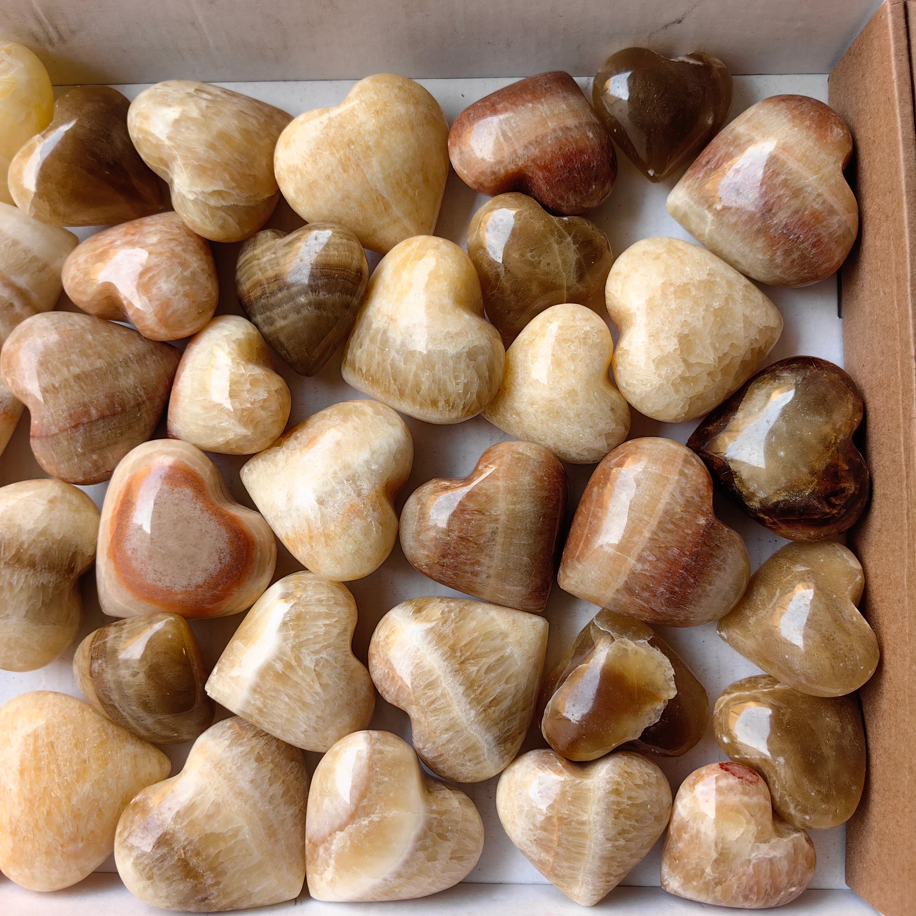 lot 41 pcs Caramel Onix Heart