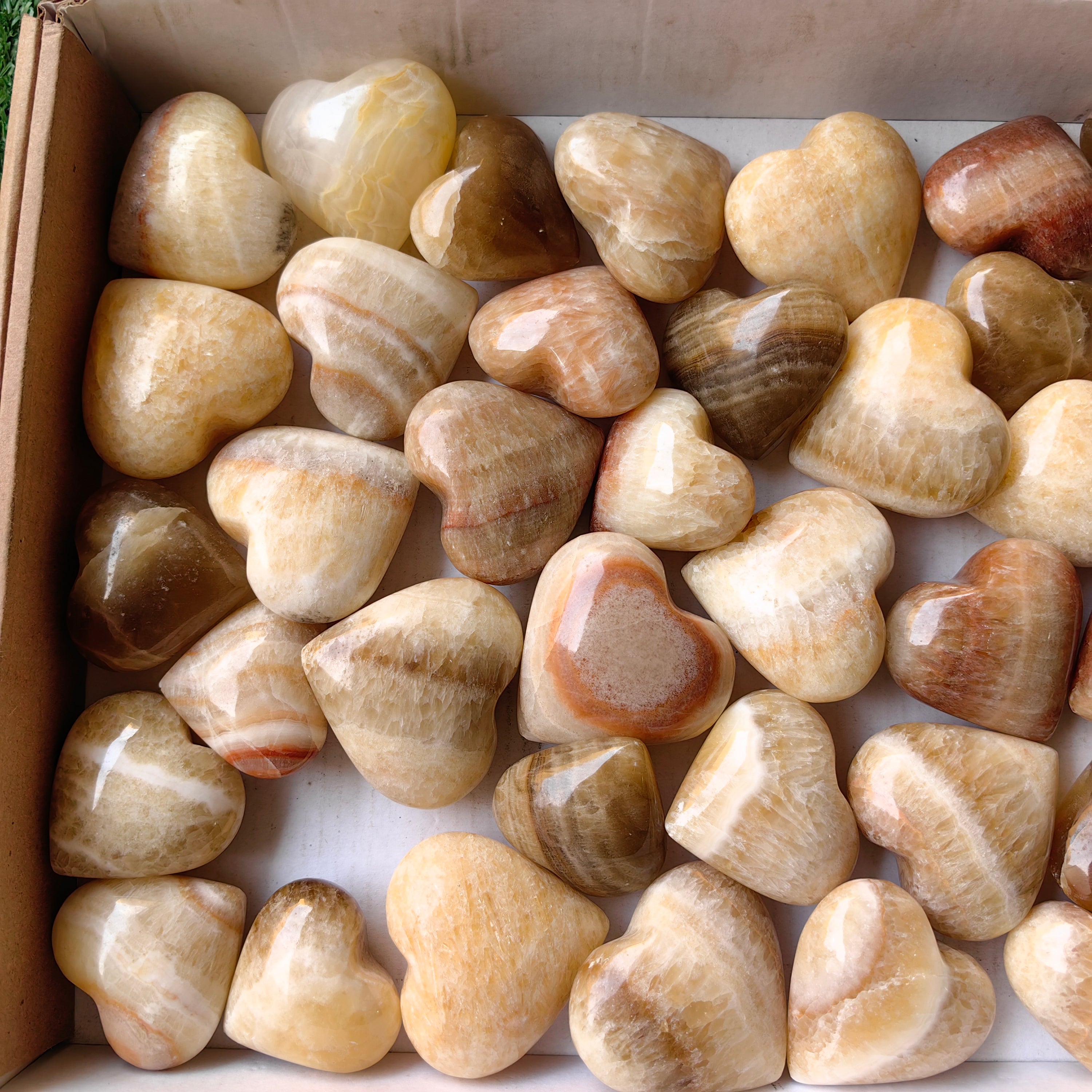 lot 41 pcs Caramel Onix Heart