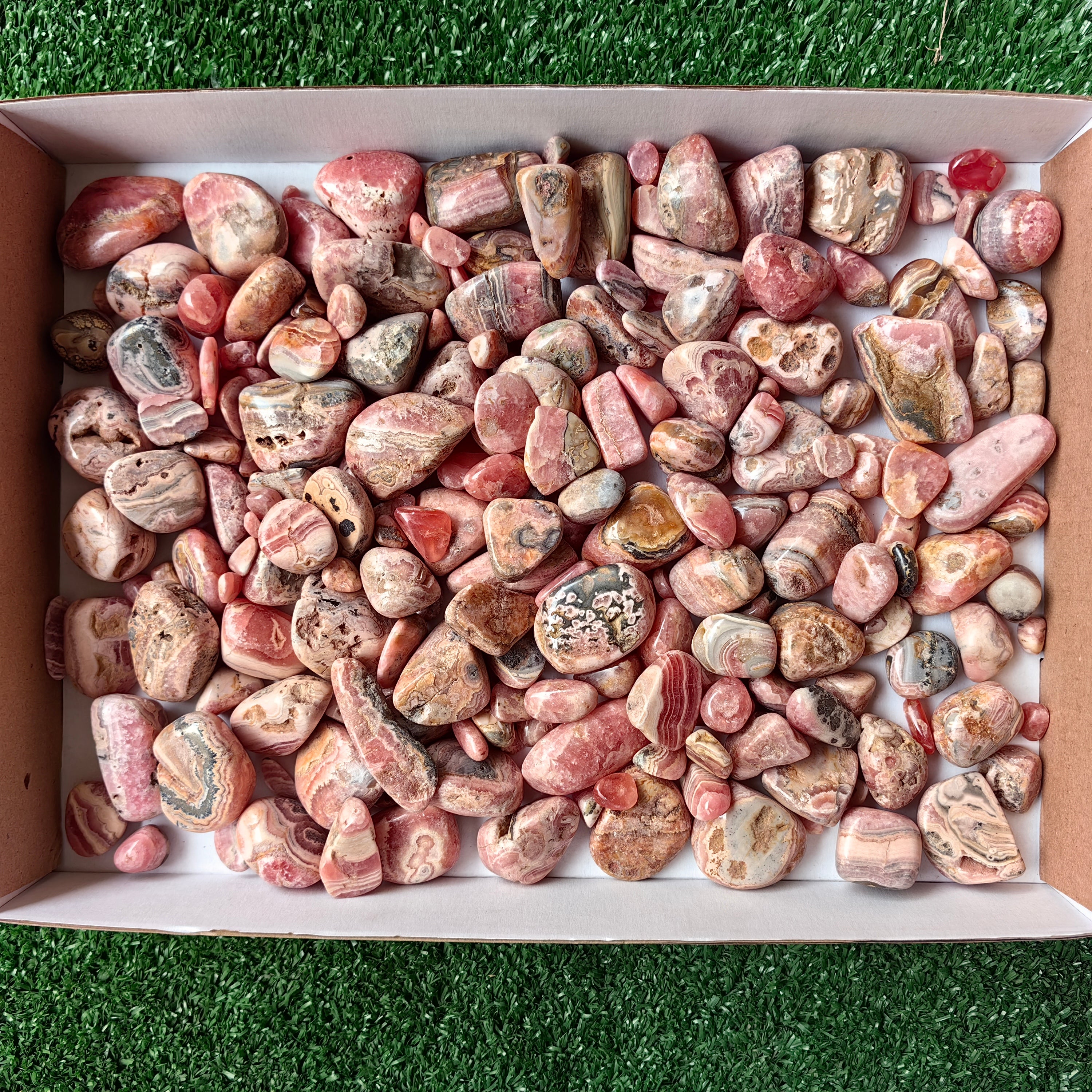 lot 2.4 kg Rhodochrosite tumbled