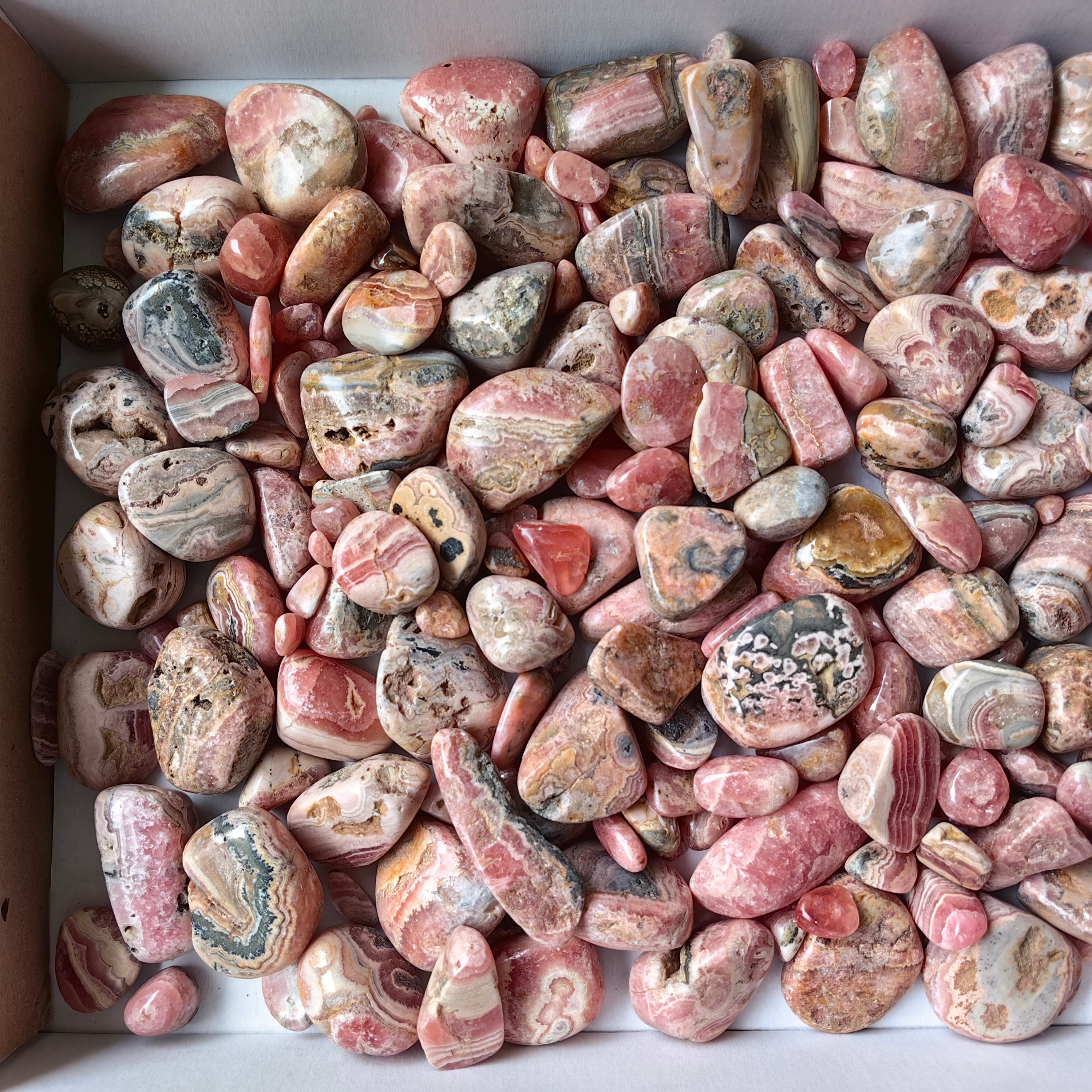 lot 2.4 kg Rhodochrosite tumbled