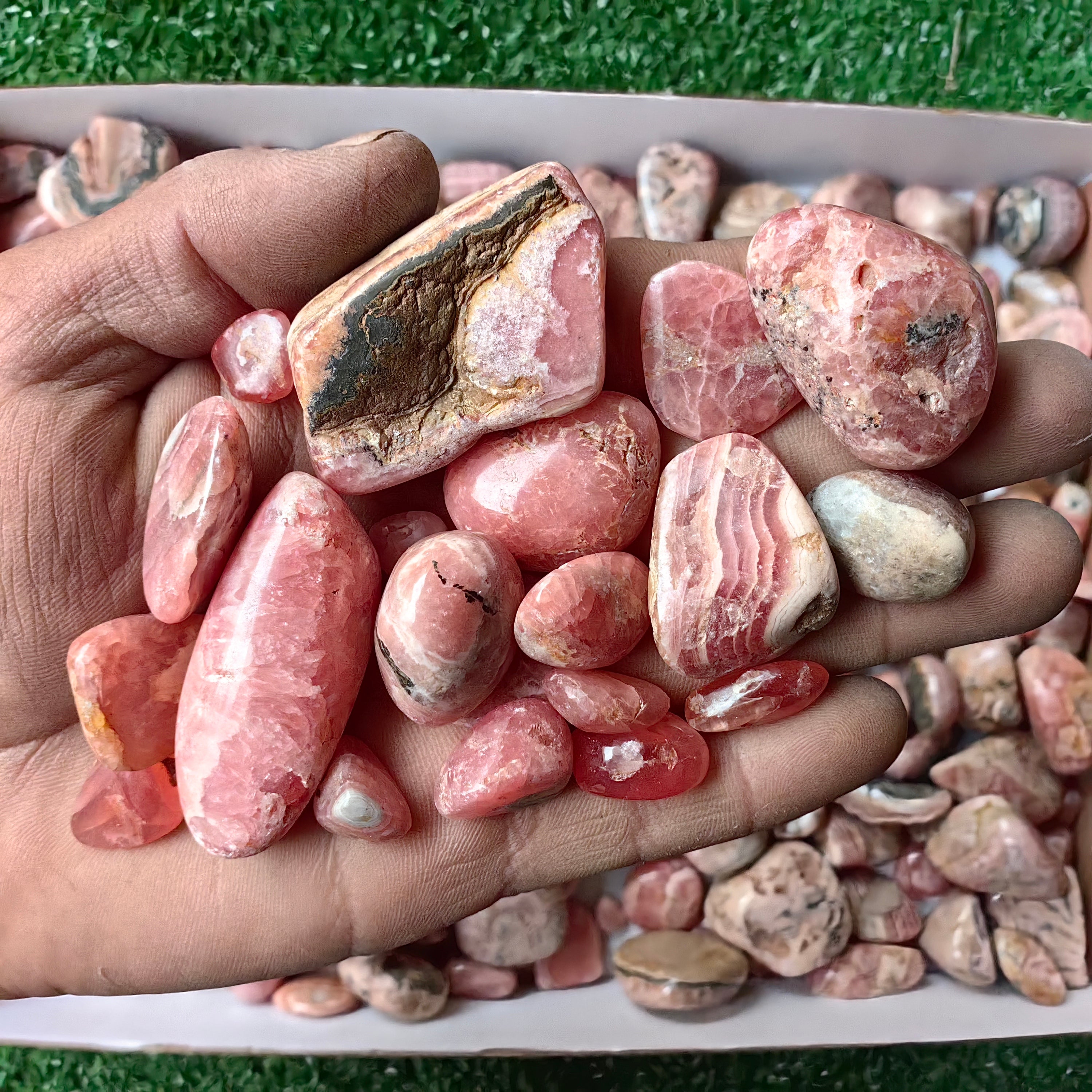 lot 2.4 kg Rhodochrosite tumbled