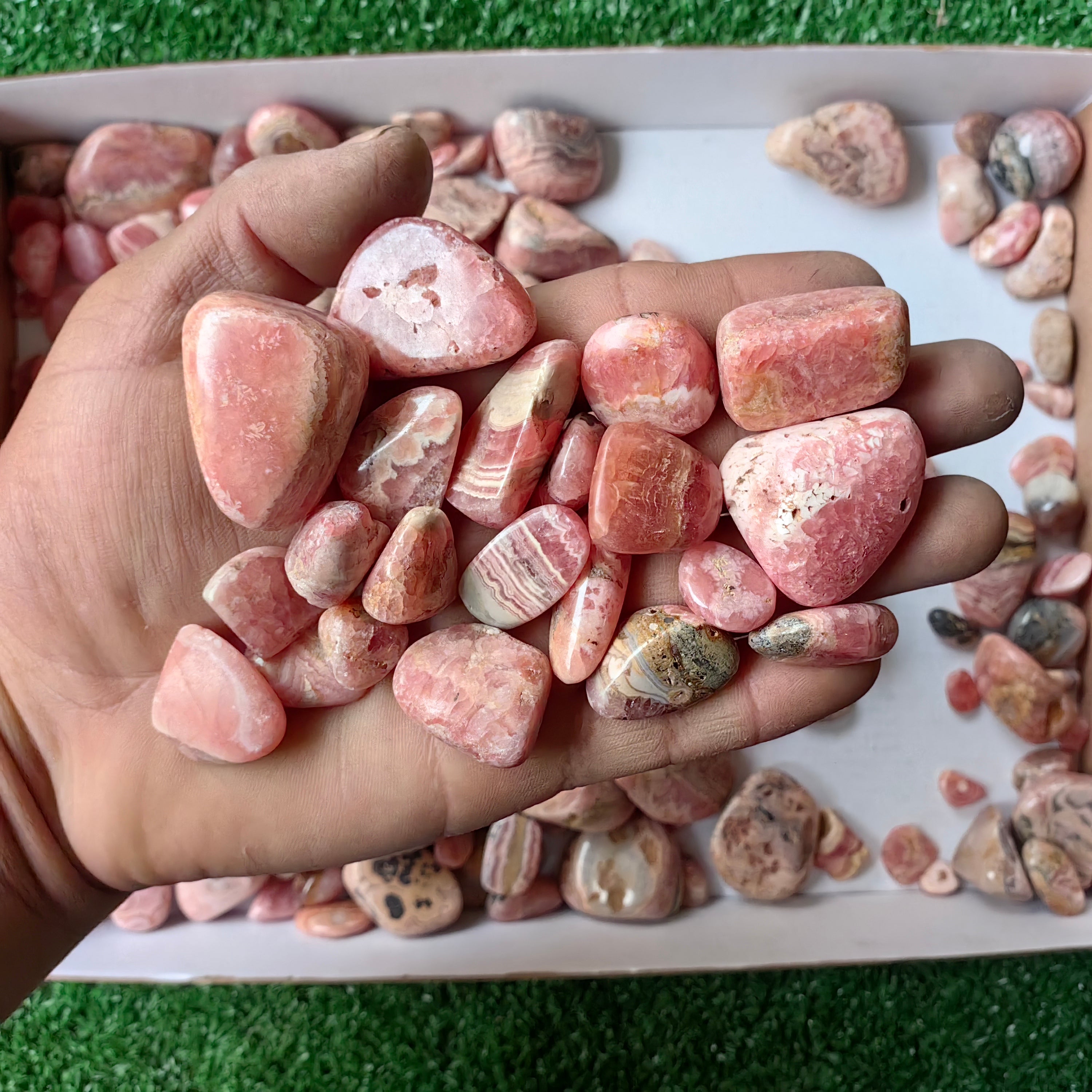 lot 2.4 kg Rhodochrosite tumbled