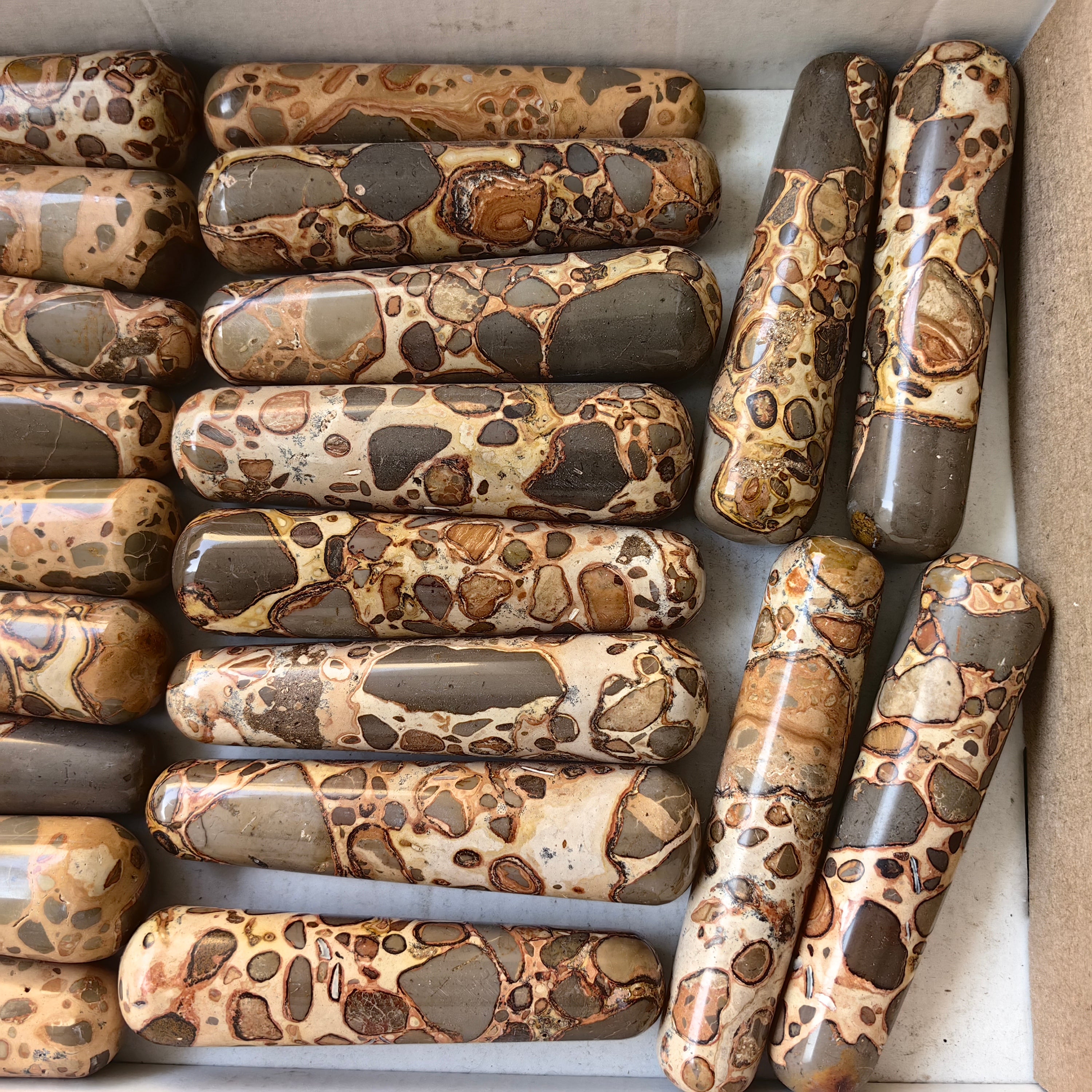 lot 21 pcs Leopardite wand
