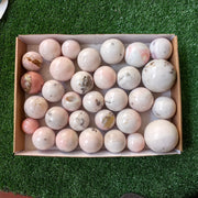 Lot 28 pcs Light-Colored Pink Opal sphere