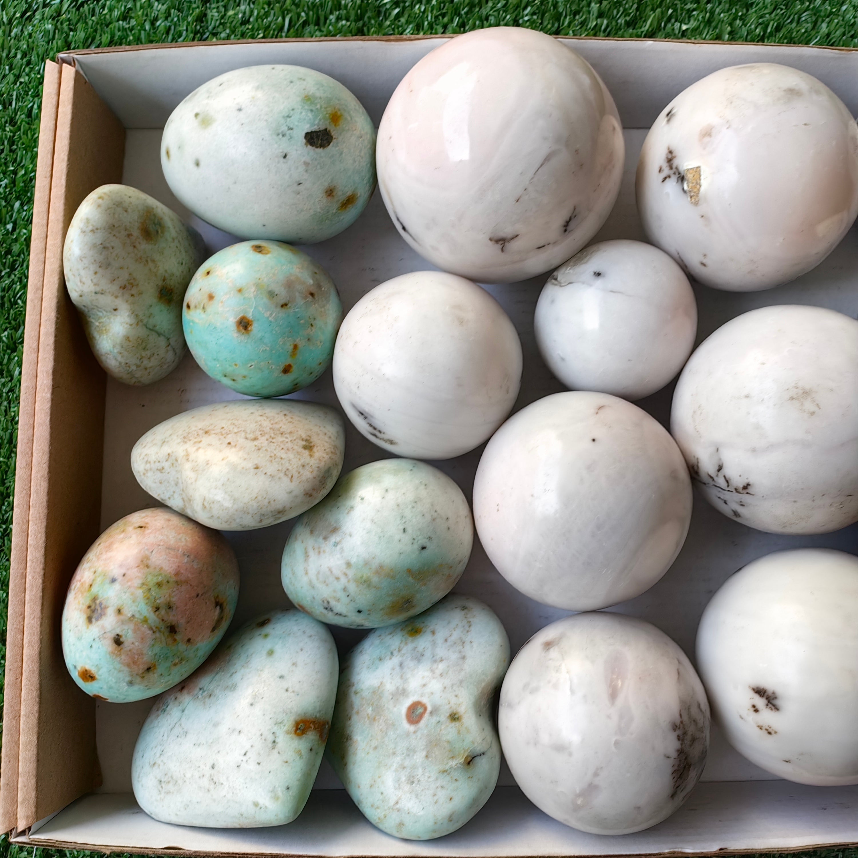 Lot 20 pcs Light-Colored Pink Opal, Chrysoprase free forms