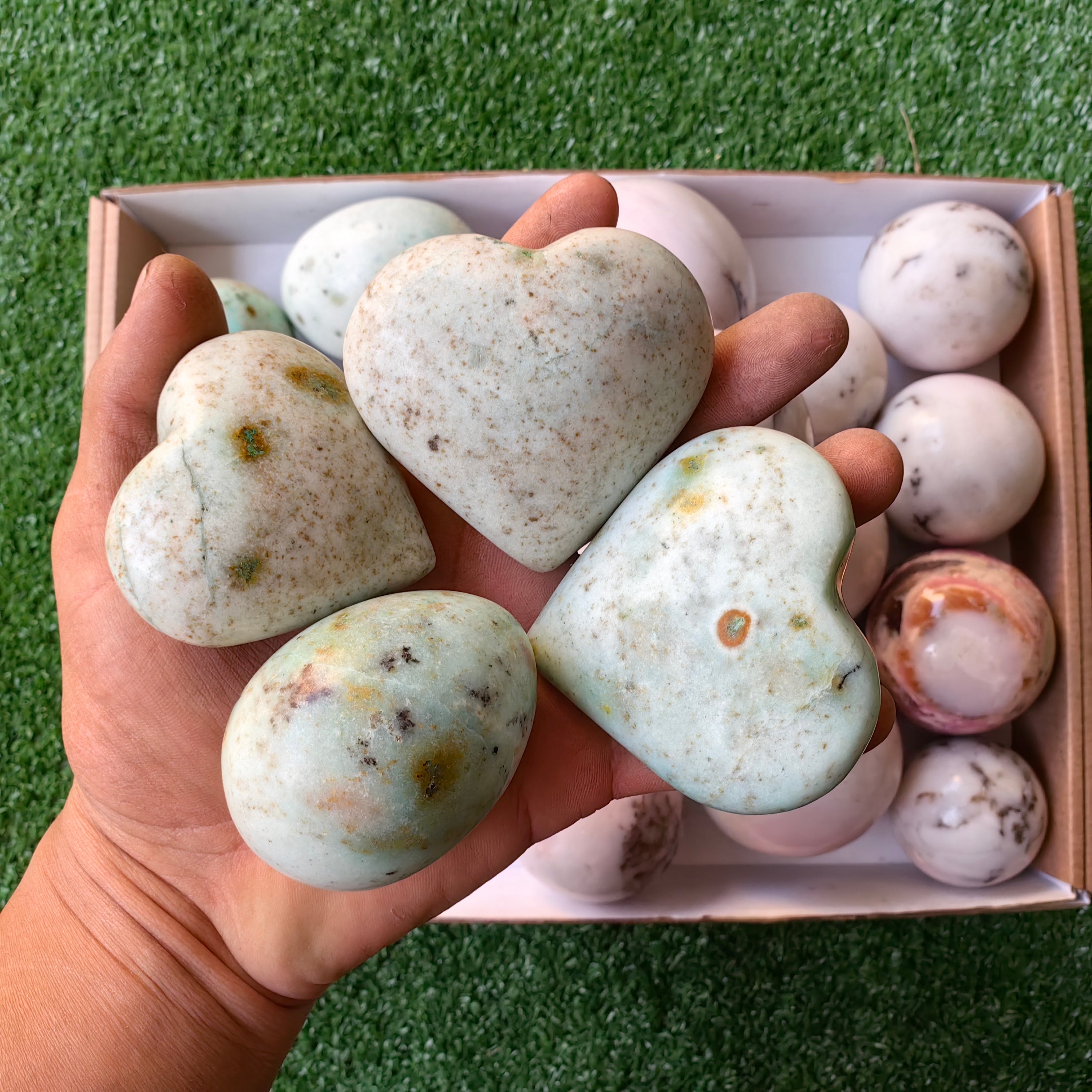 Lot 20 pcs Light-Colored Pink Opal, Chrysoprase free forms