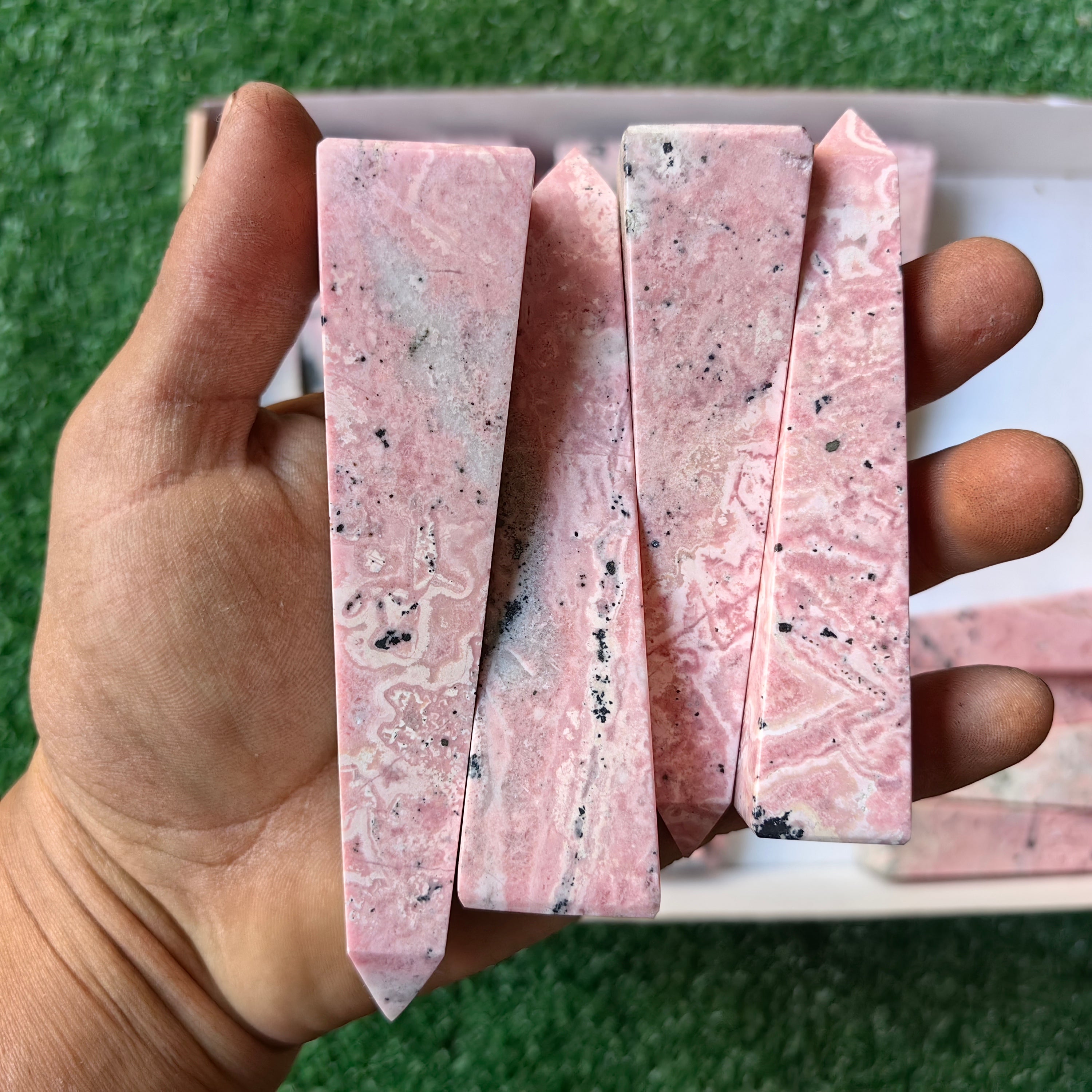 lot 22 pcs Rhodonite tower