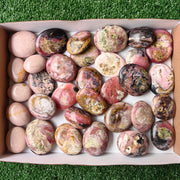 Lot 32 pcs Pink Opal and Phosphosiderite Palm