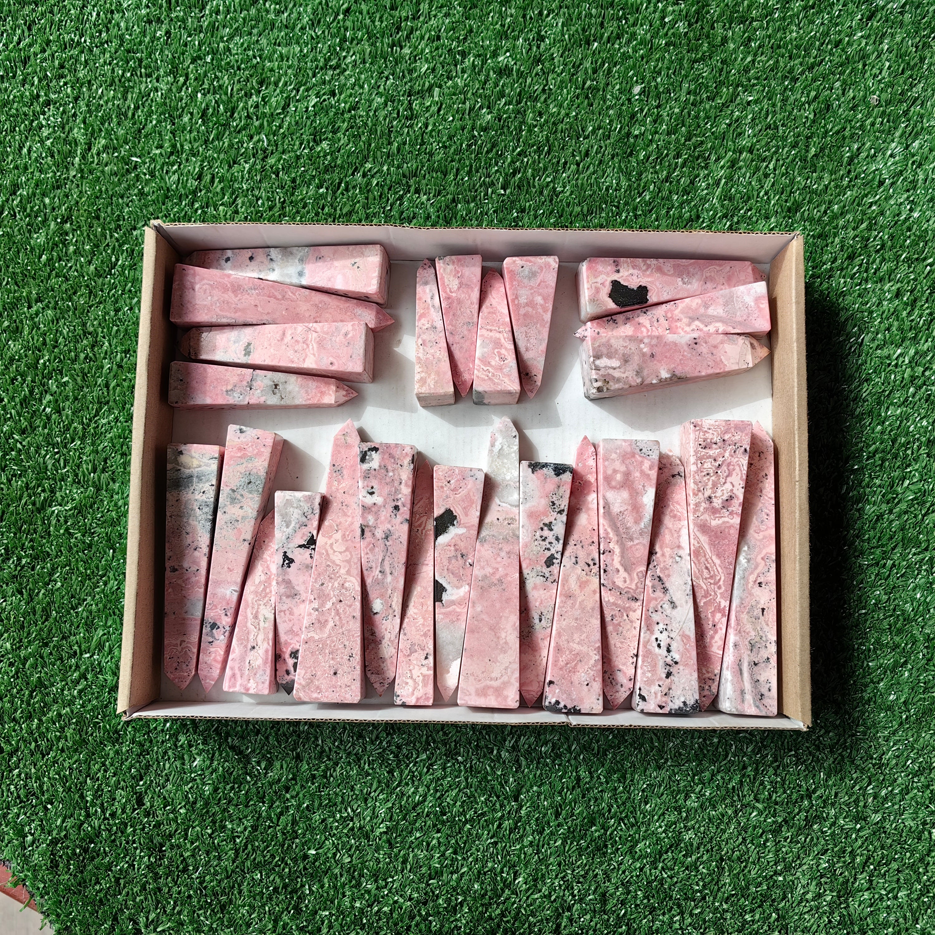 Lot 26 pcs Rhodonite Tower