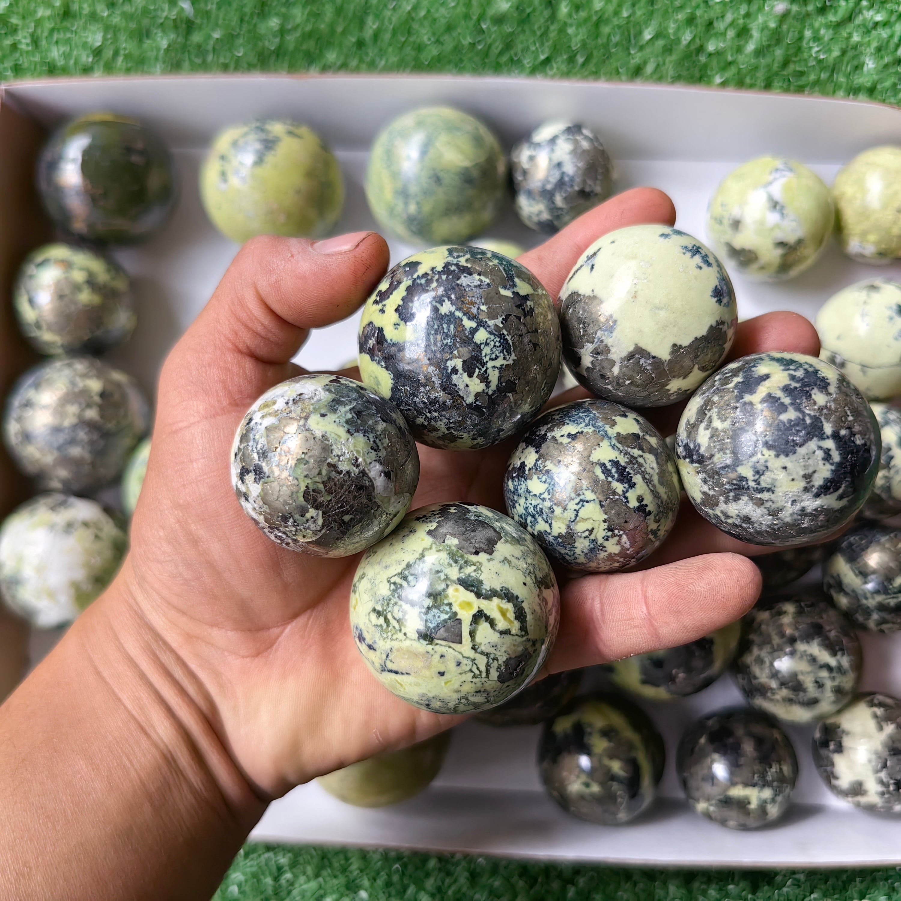 Lot 36 Serpentine Sphere