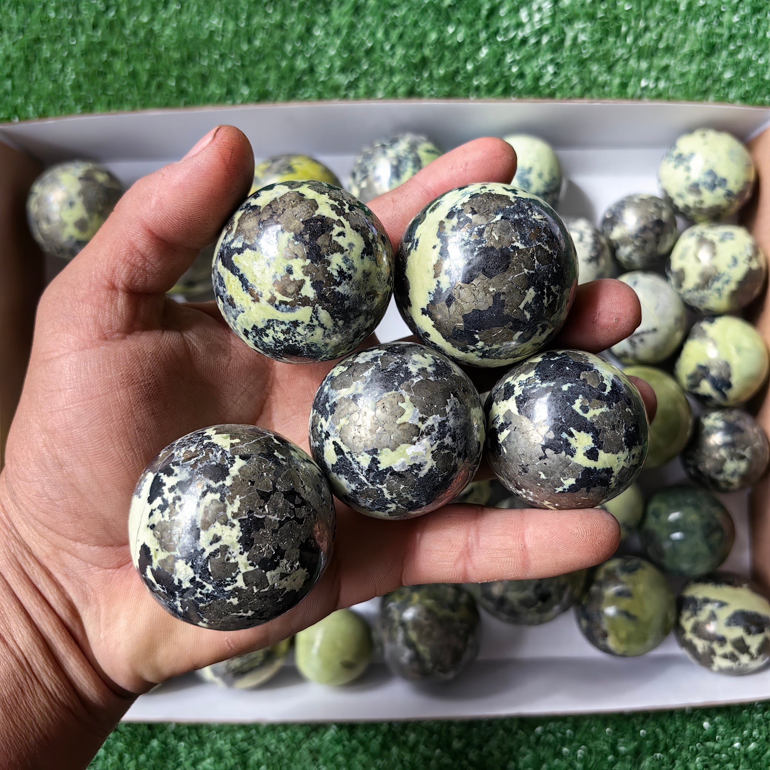 Lot 39 Serpentine Sphere