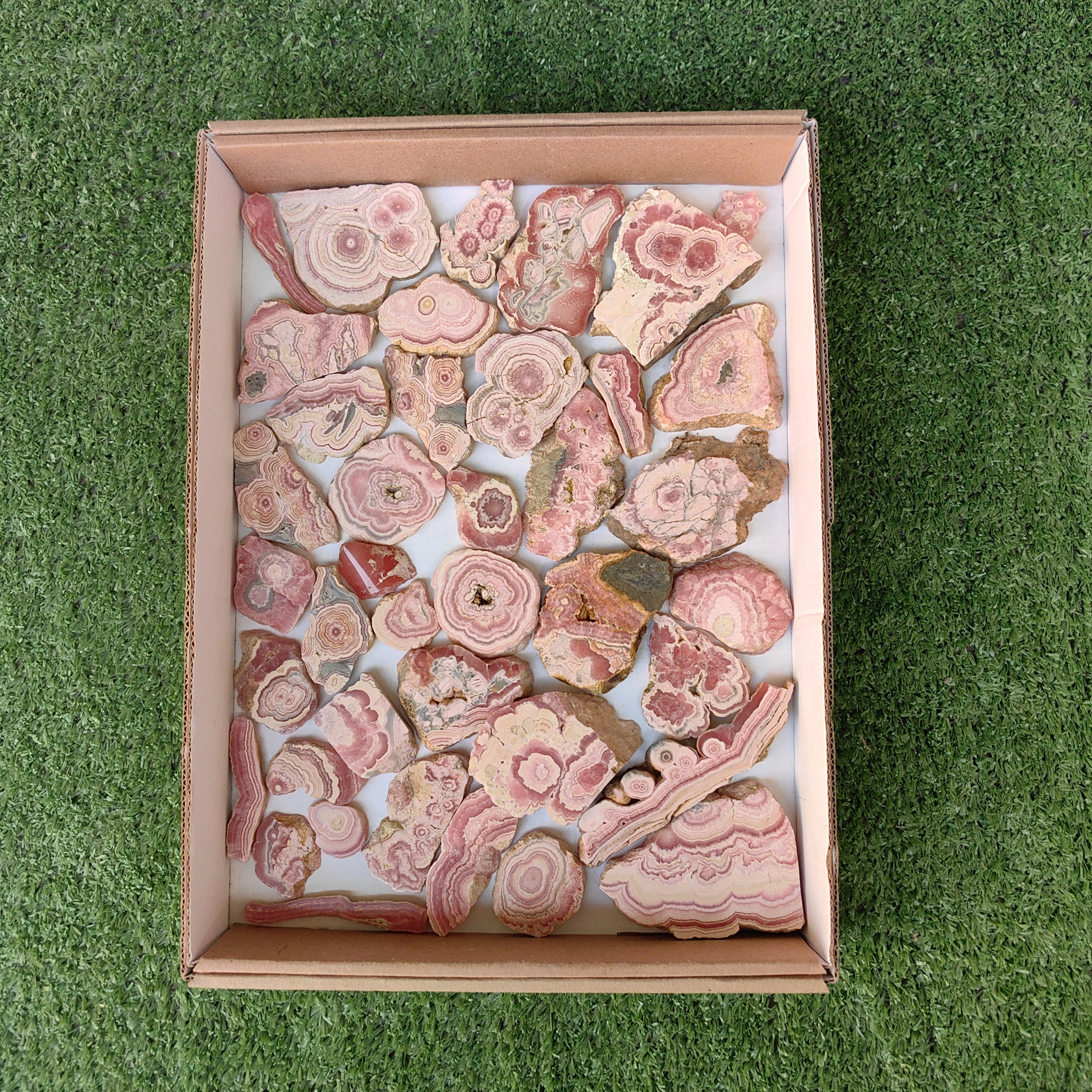 Lot 40 pcs Rhodochrosite Slices
