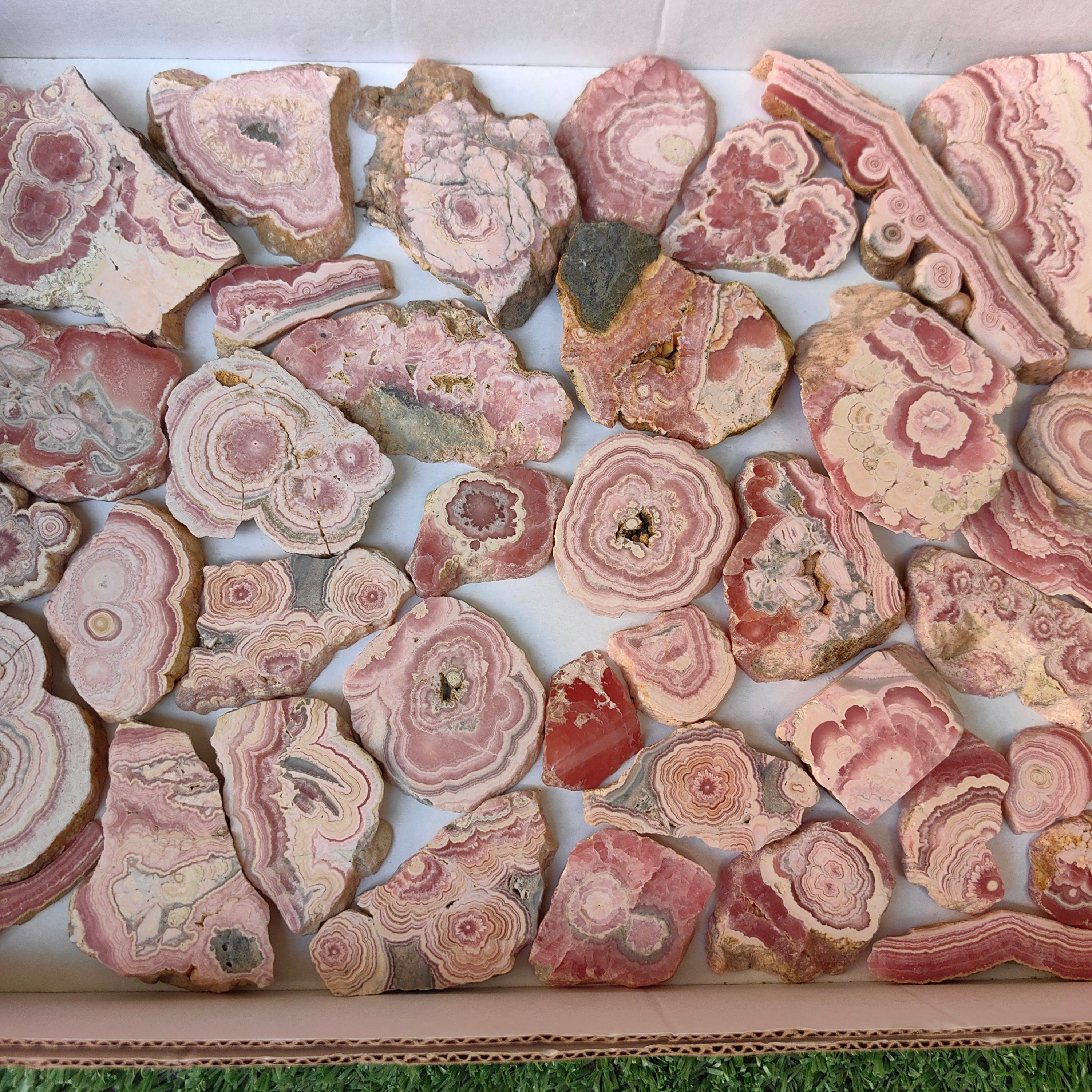 Lot 40 pcs Rhodochrosite Slices