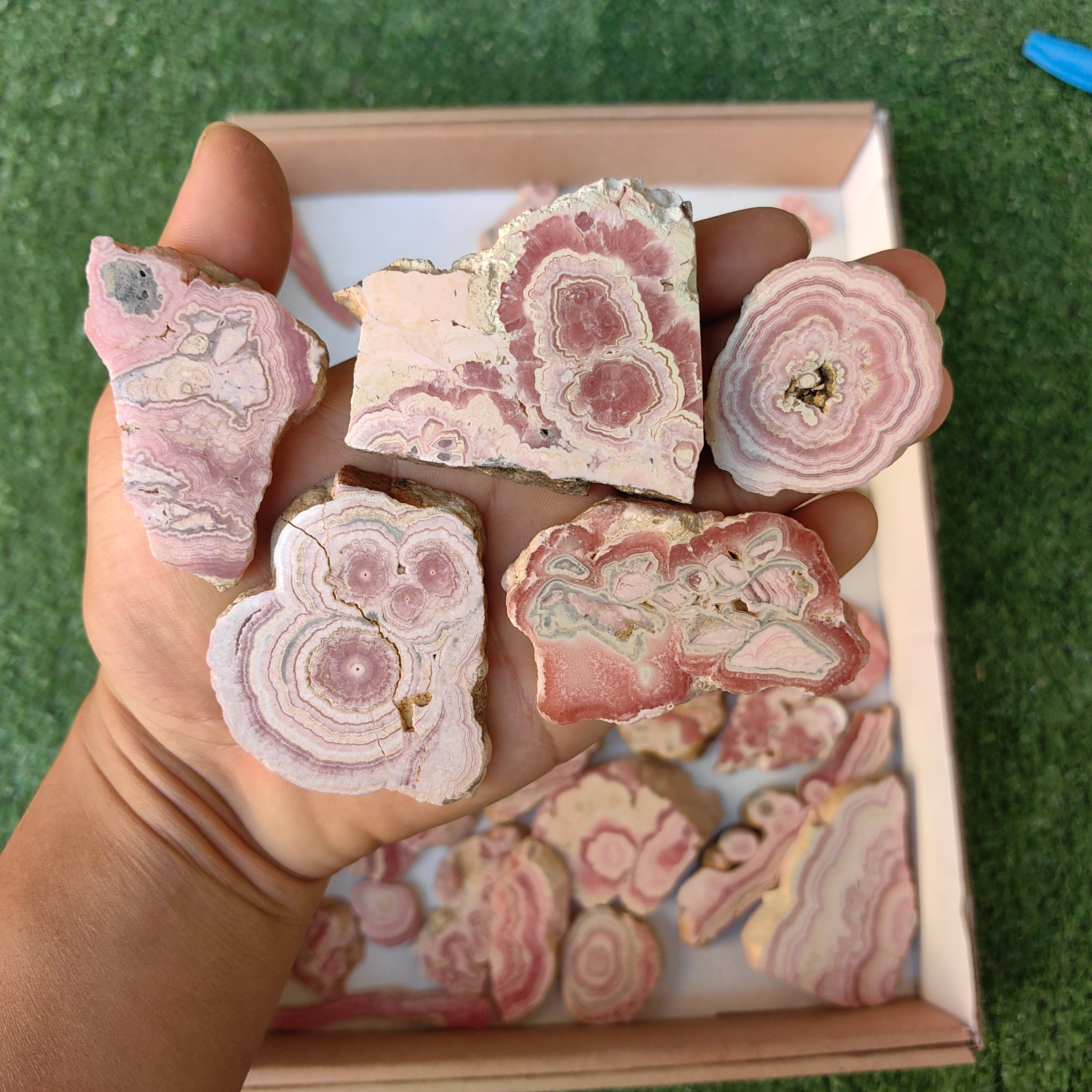 Lot 40 pcs Rhodochrosite Slices