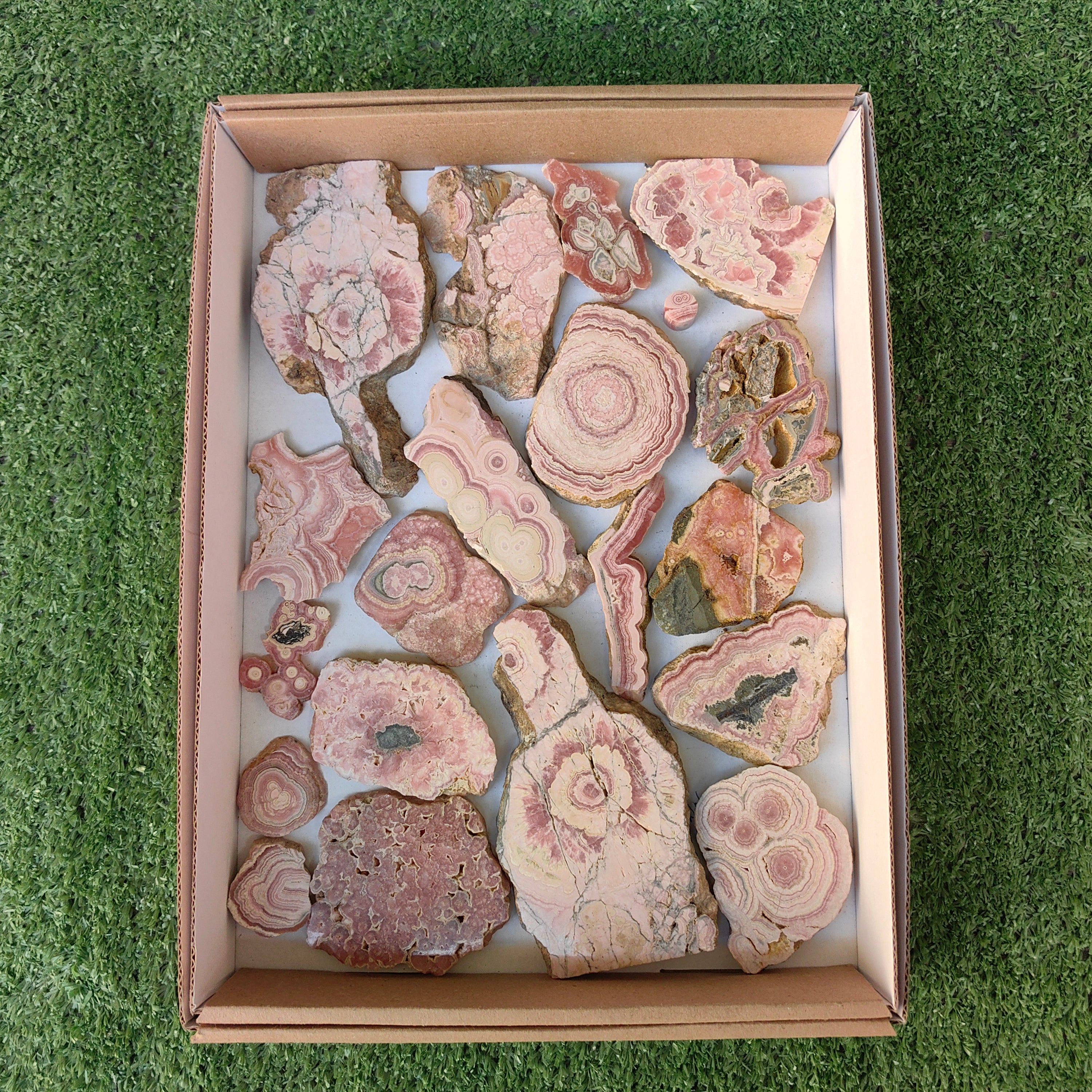 Lot 20 pcs Rhodochrosite Slices