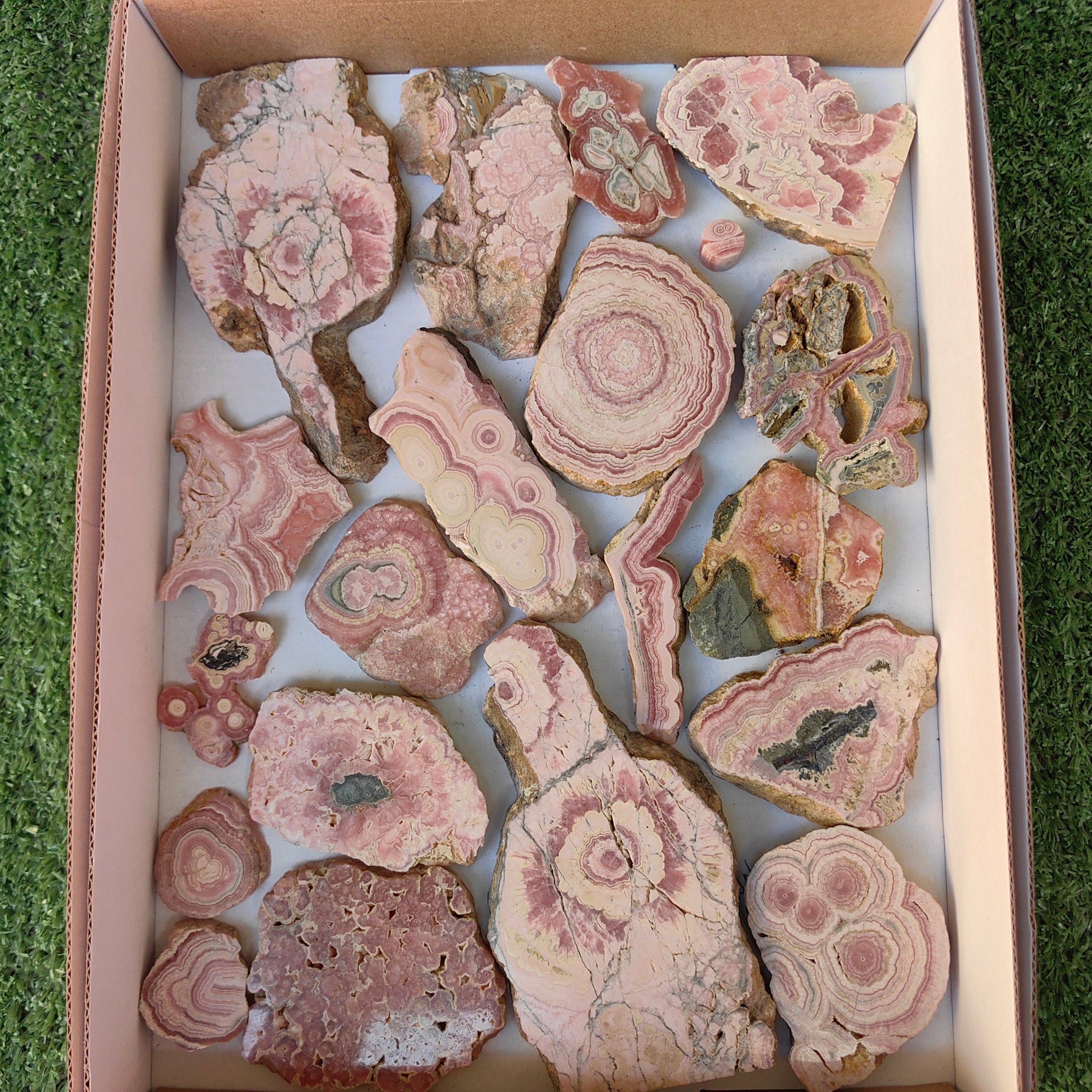 Lot 20 pcs Rhodochrosite Slices