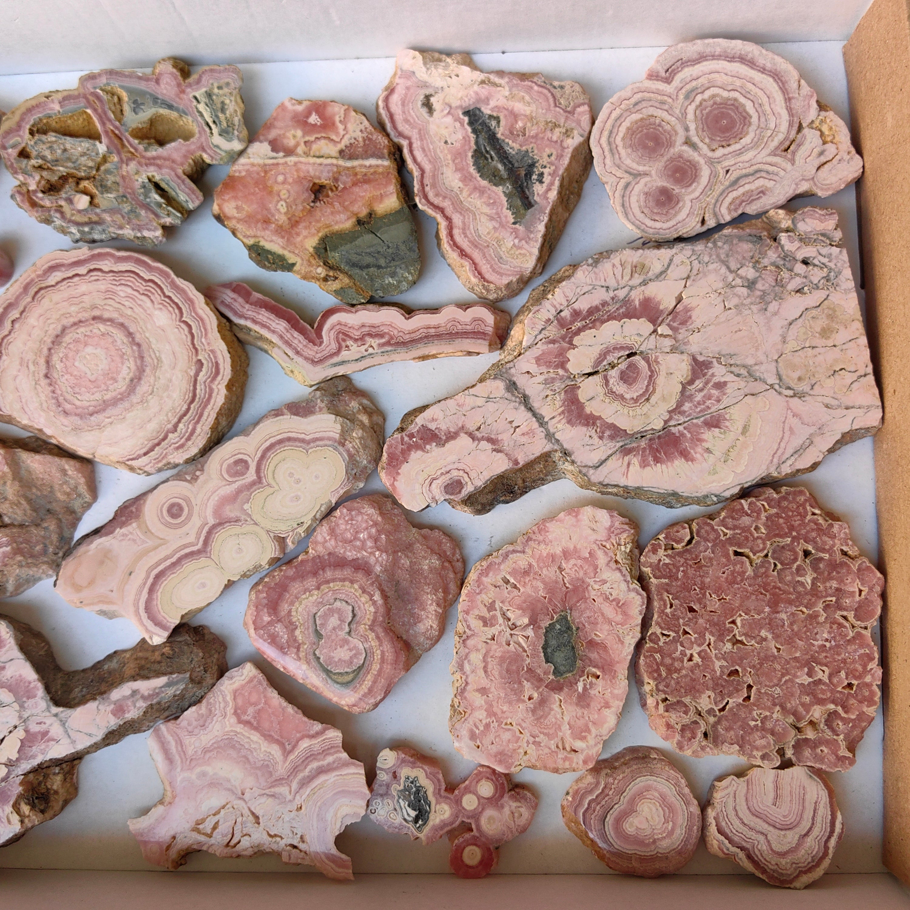 Lot 20 pcs Rhodochrosite Slices