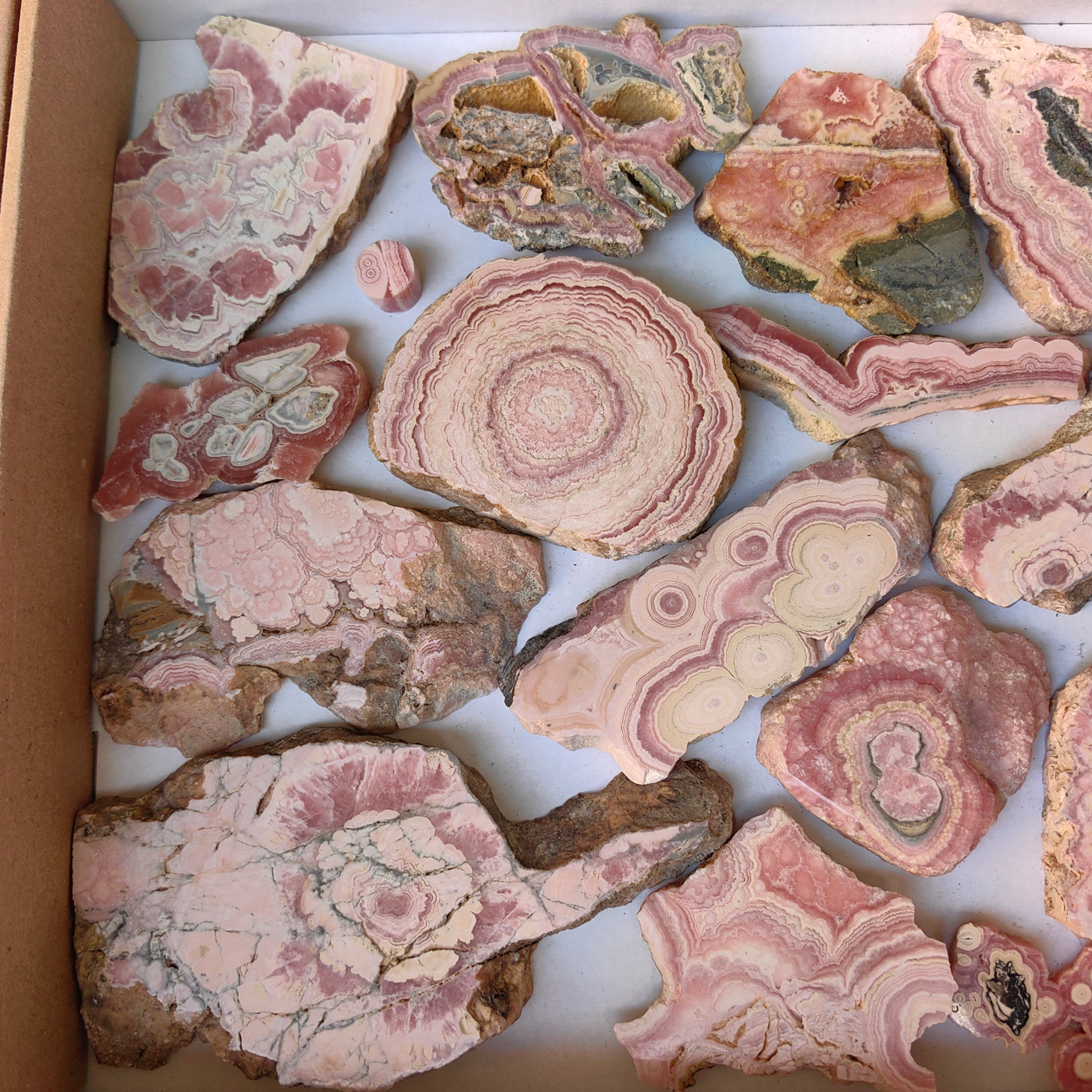 Lot 20 pcs Rhodochrosite Slices
