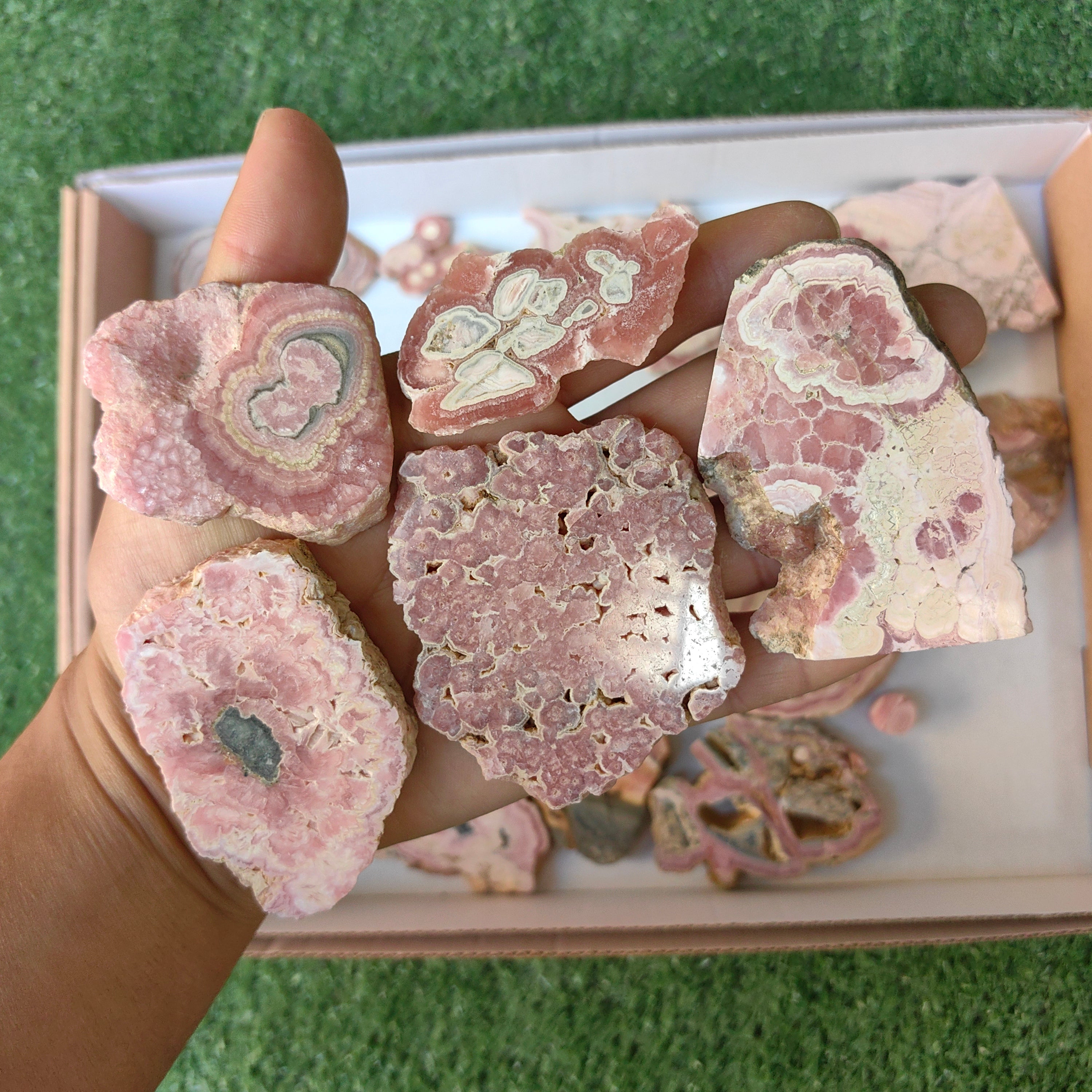 Lot 20 pcs Rhodochrosite Slices