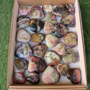 Lot 27 pcs Strawberry Pink Opal Heart