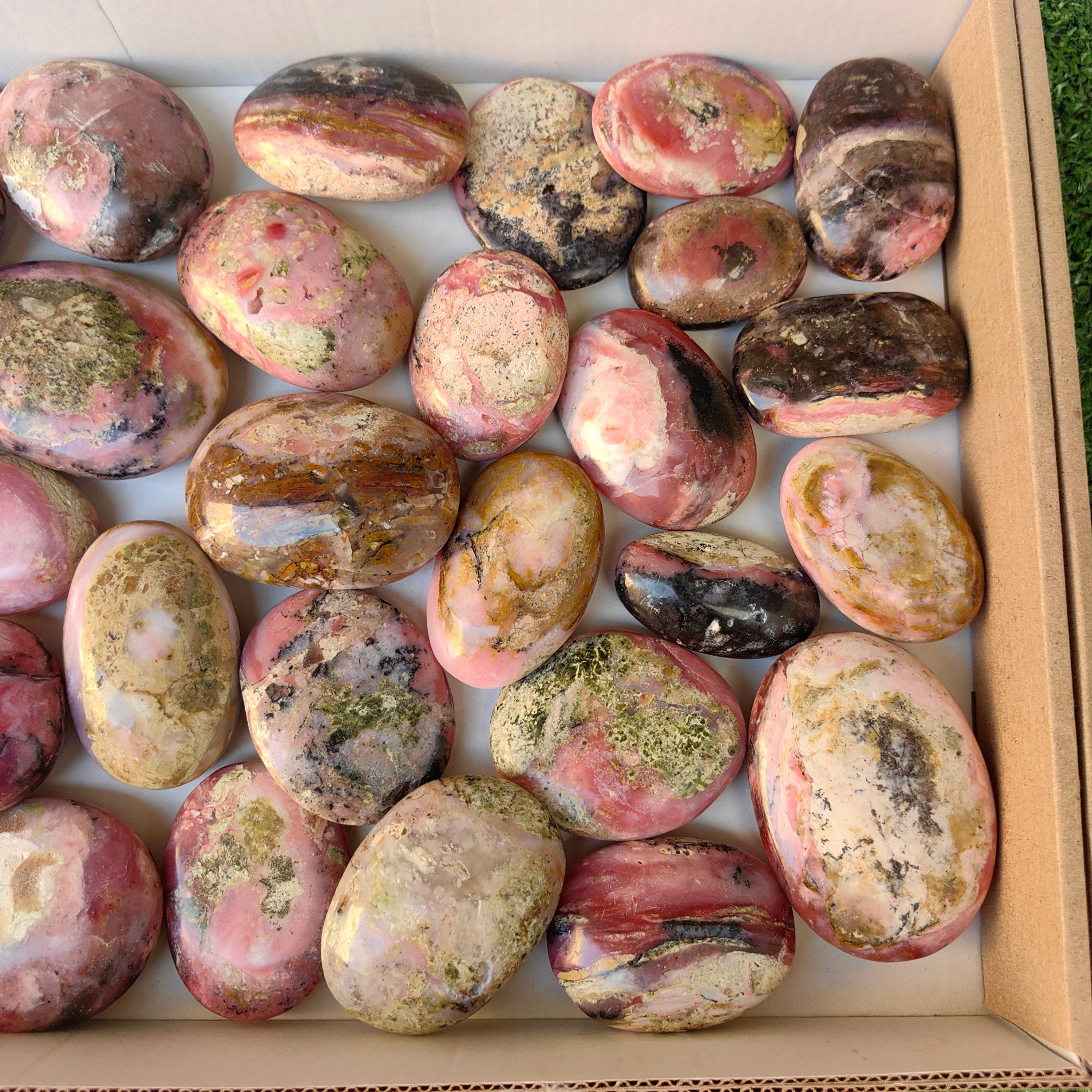 Lot 31 pcs Strawberry Pink Opal Palm