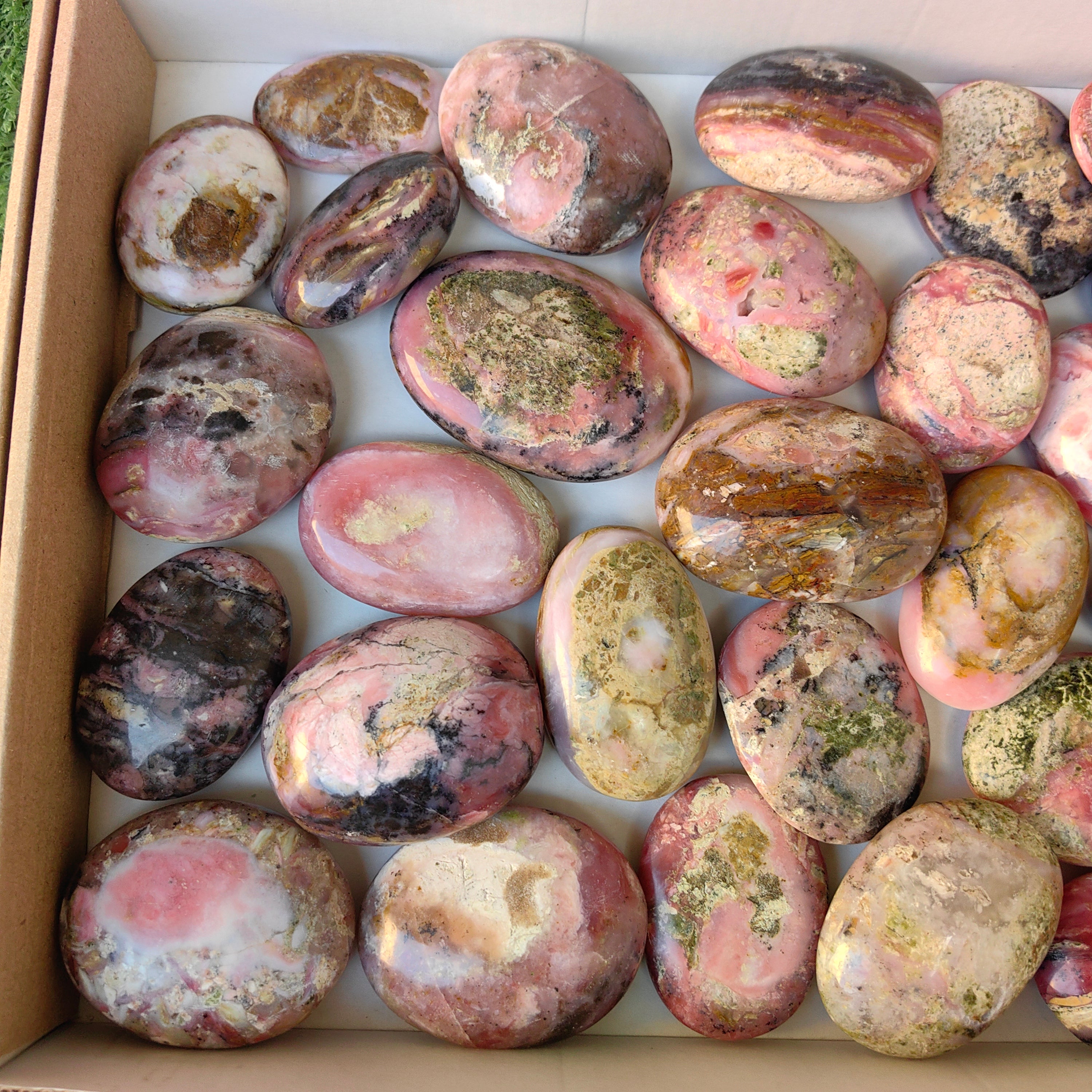 Lot 31 pcs Strawberry Pink Opal Palm