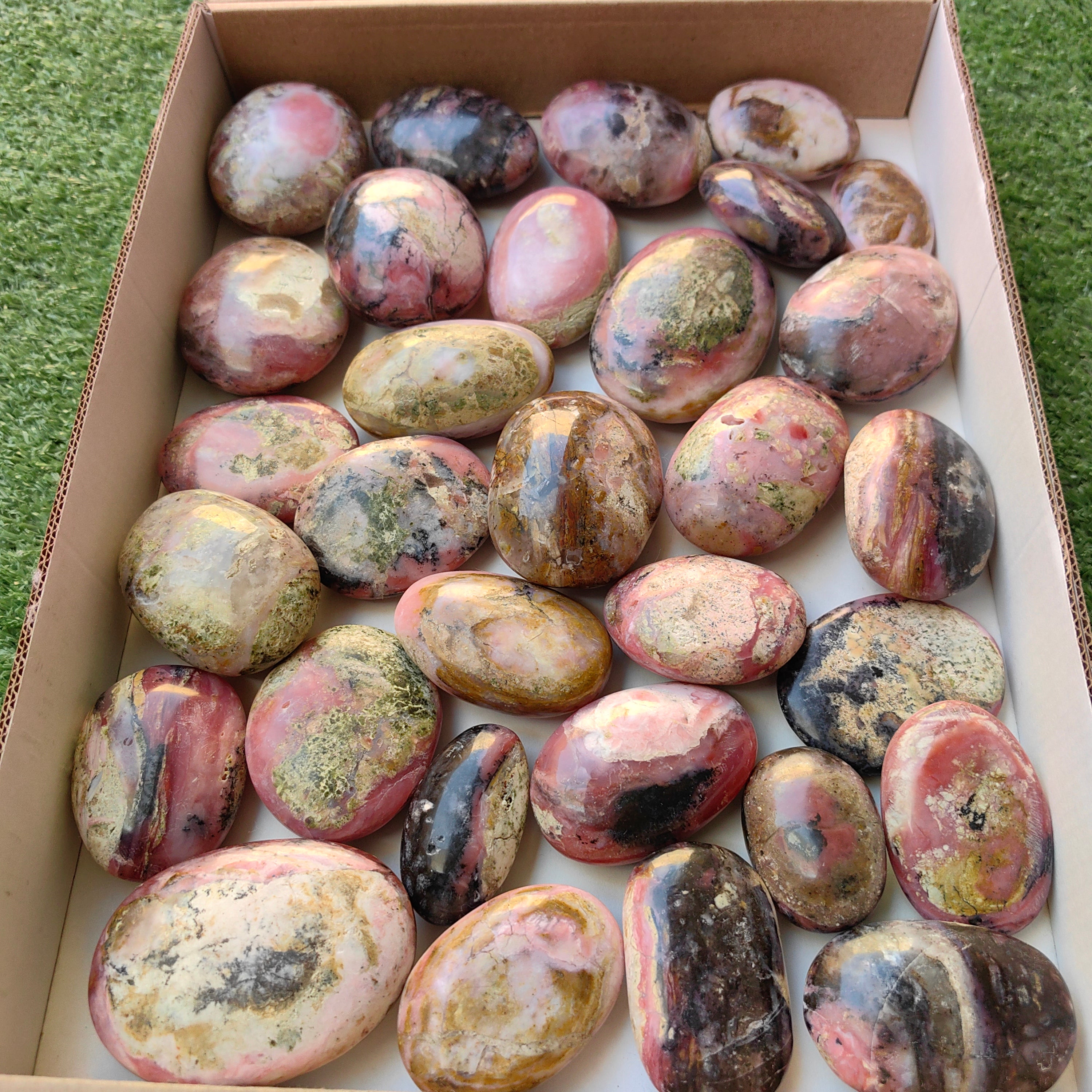 Lot 31 pcs Strawberry Pink Opal Palm