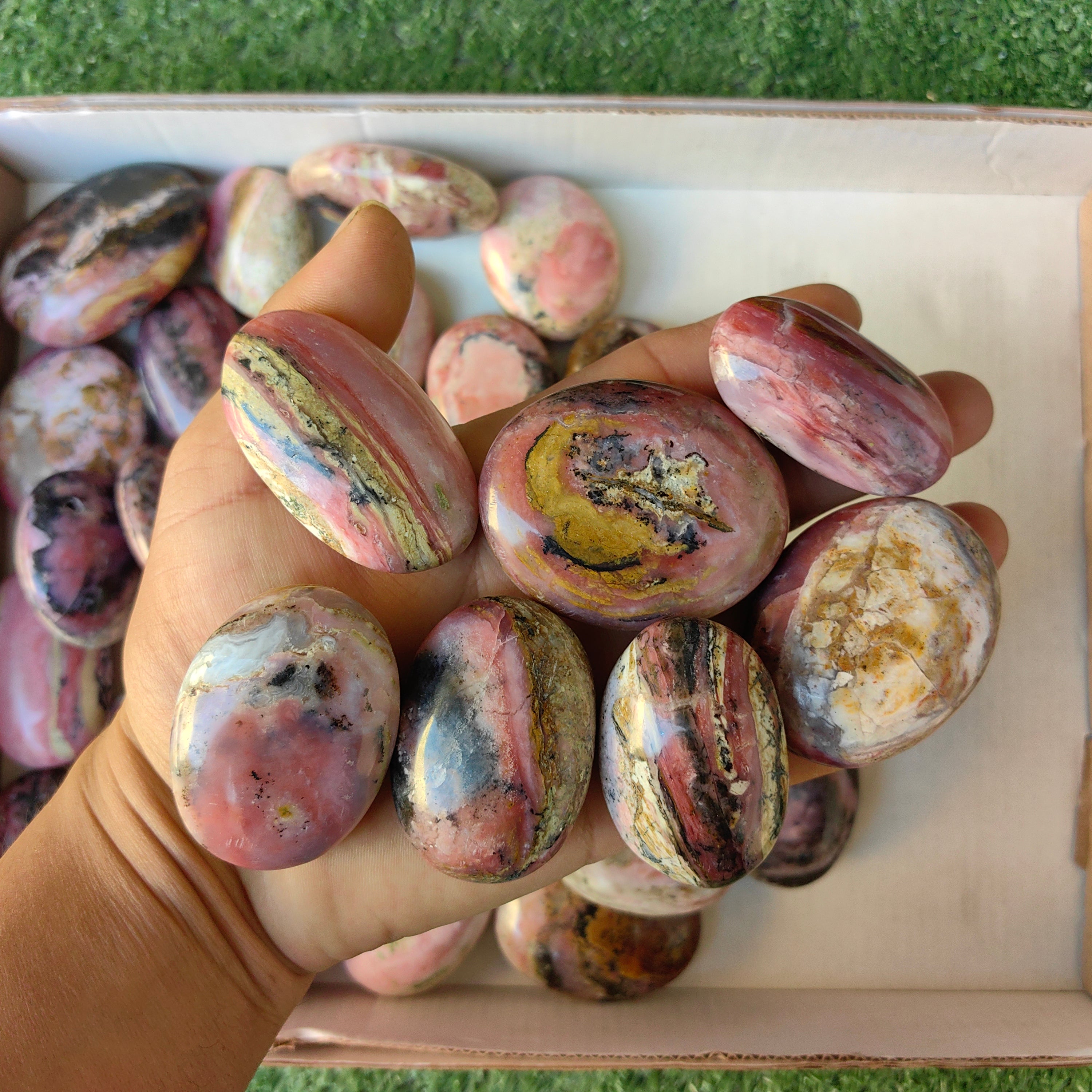 Lot 33 pcs Strawberry Pink Opal Palm
