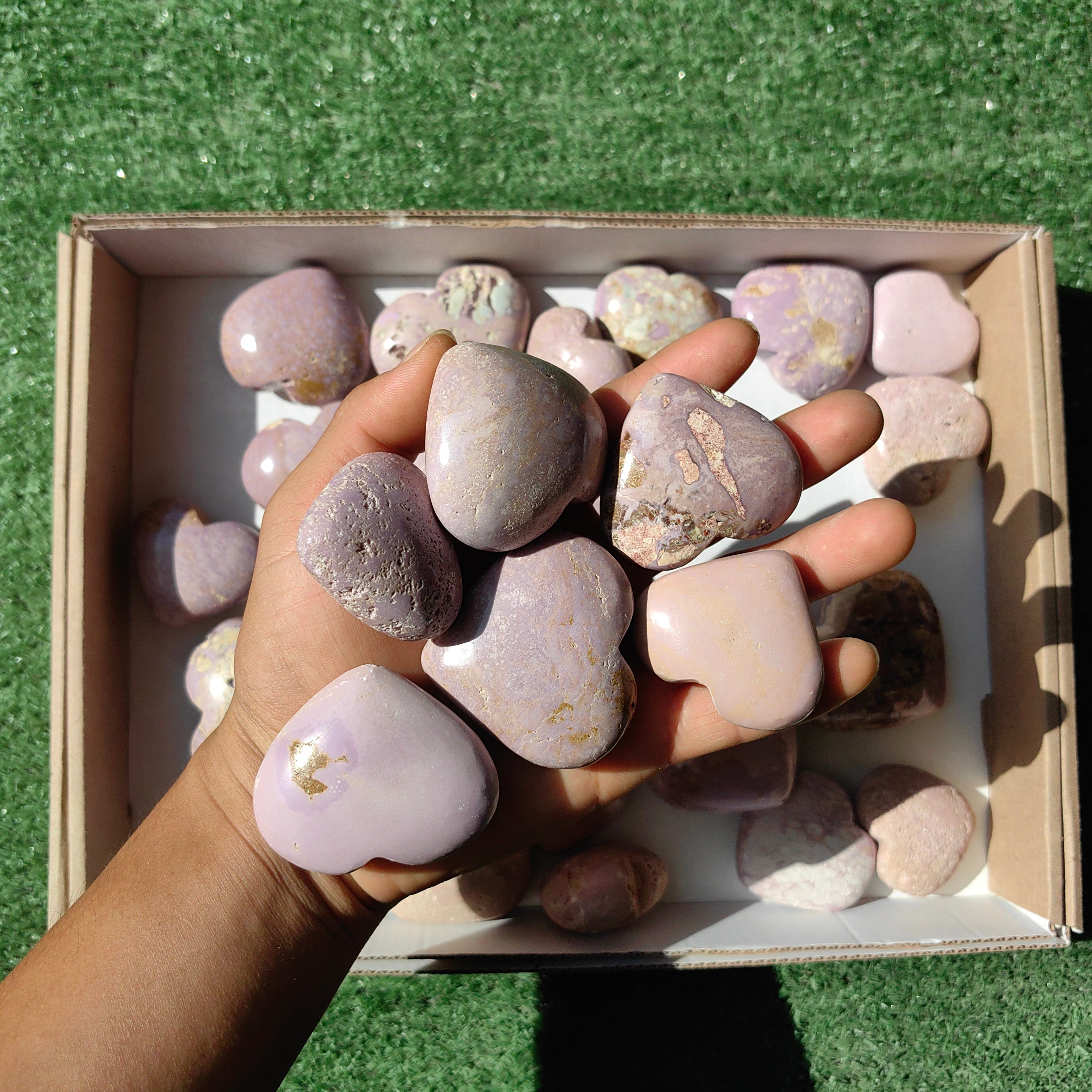 Lot 30 pcs Phosphosiderite Heart