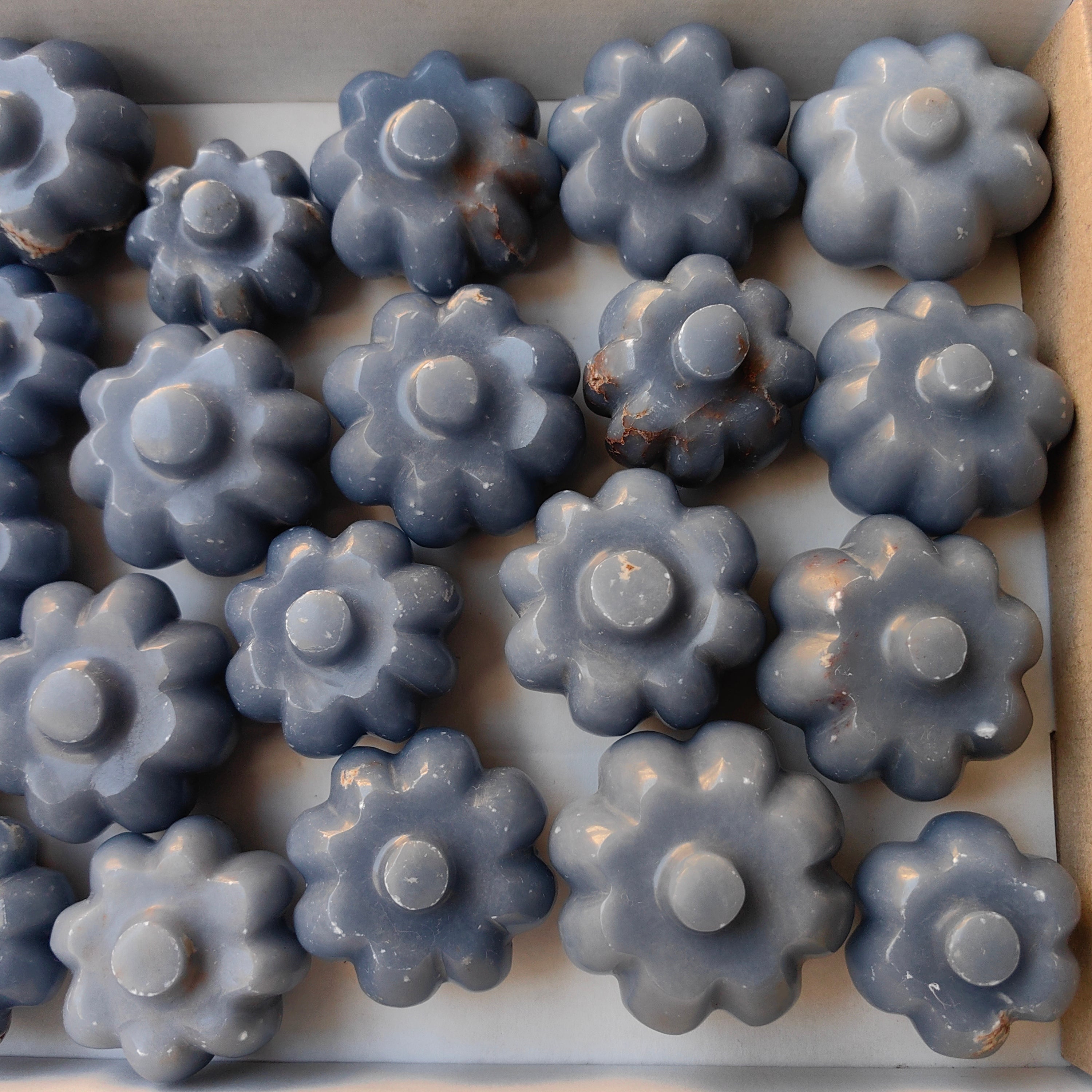 Lot 25 pcs Angelite Pumpkin