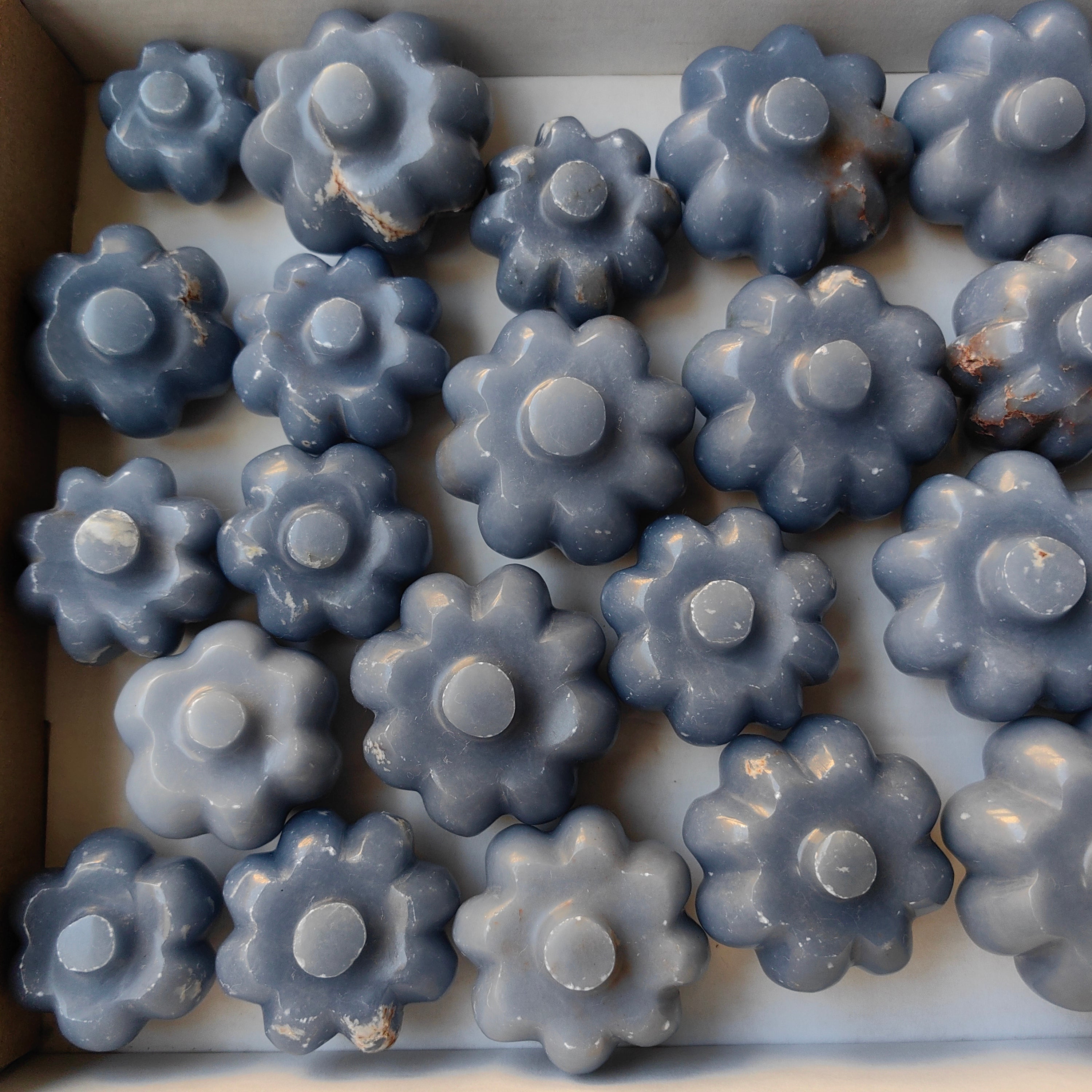 Lot 25 pcs Angelite Pumpkin