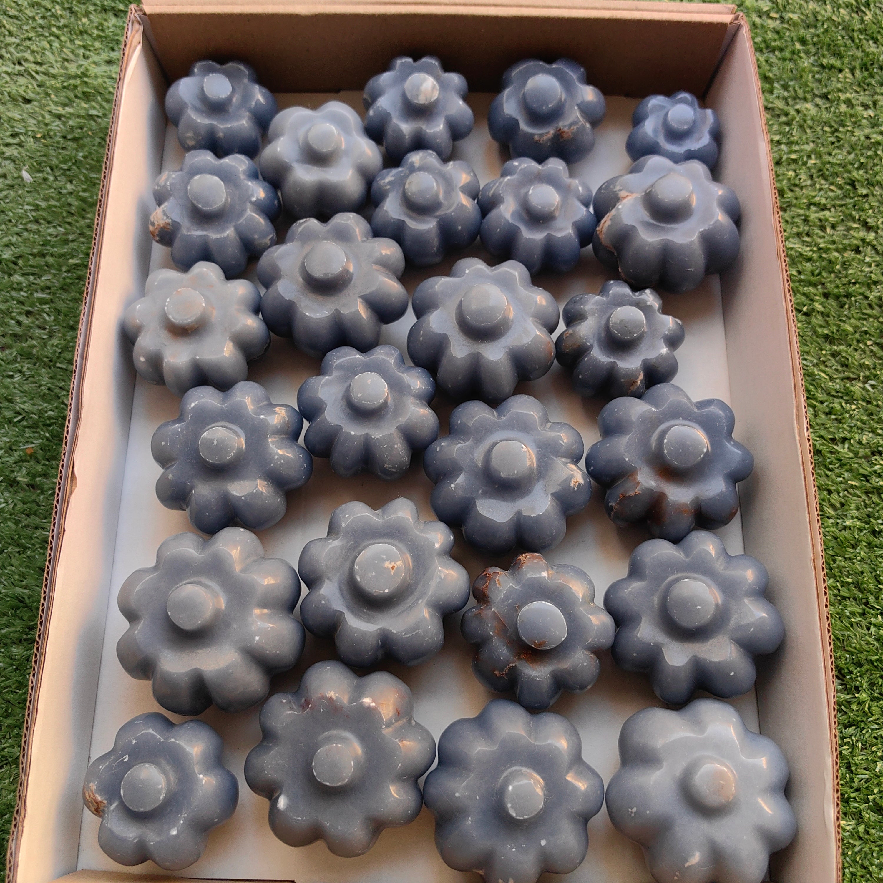 Lot 25 pcs Angelite Pumpkin