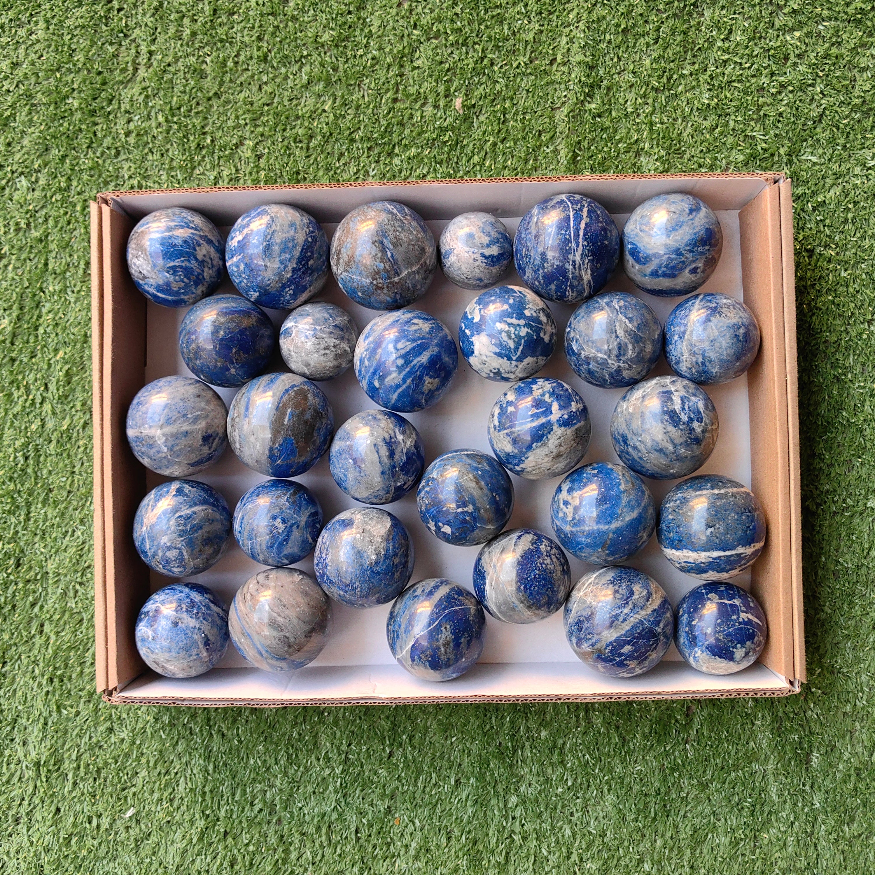 Lot 29 pcs Lapis Lazuli Sphere