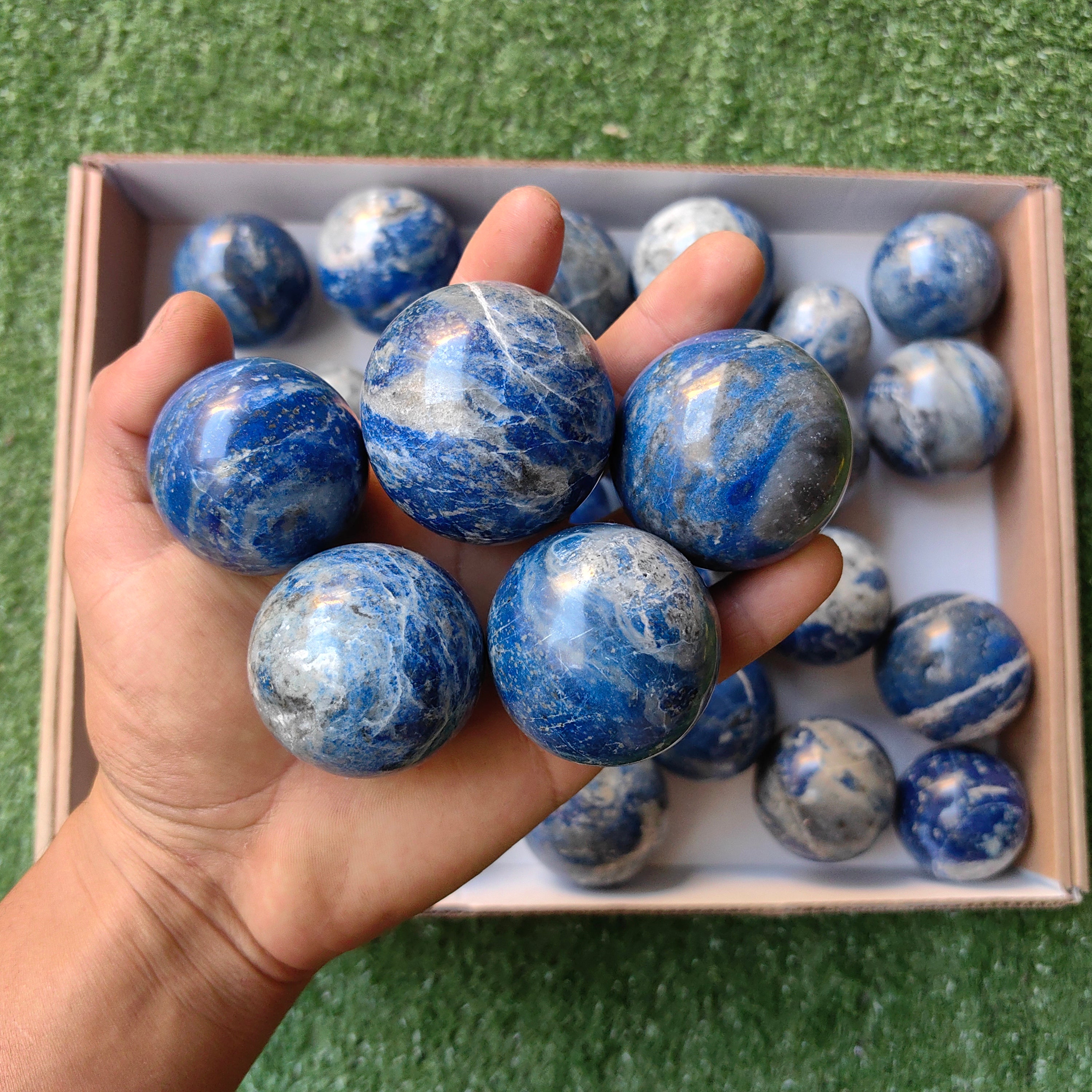 Lot 29 pcs Lapis Lazuli Sphere