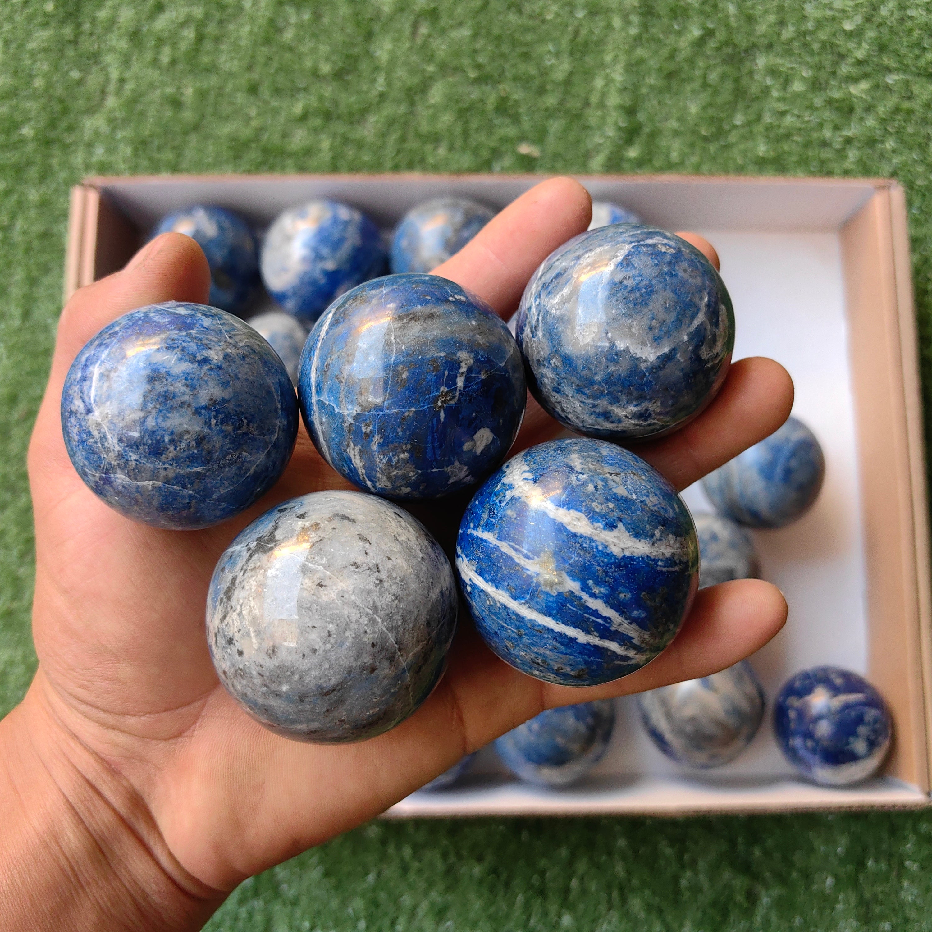 Lot 29 pcs Lapis Lazuli Sphere