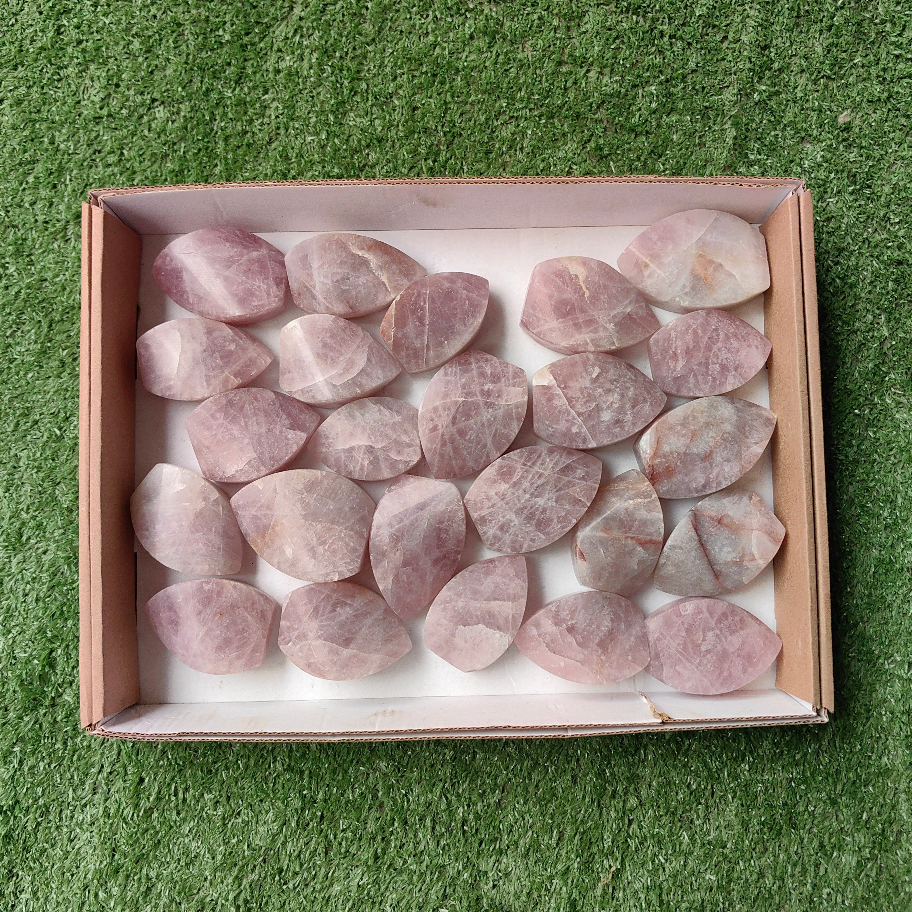 Lot 24 pcs Rose Quartz Flame